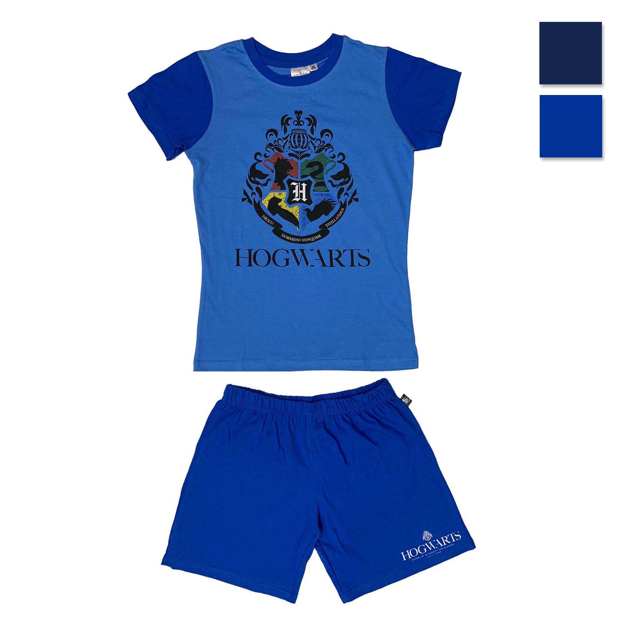 Pigiama corto bambino Harry Potter t-shirt e pantaloncino in cotone 3990