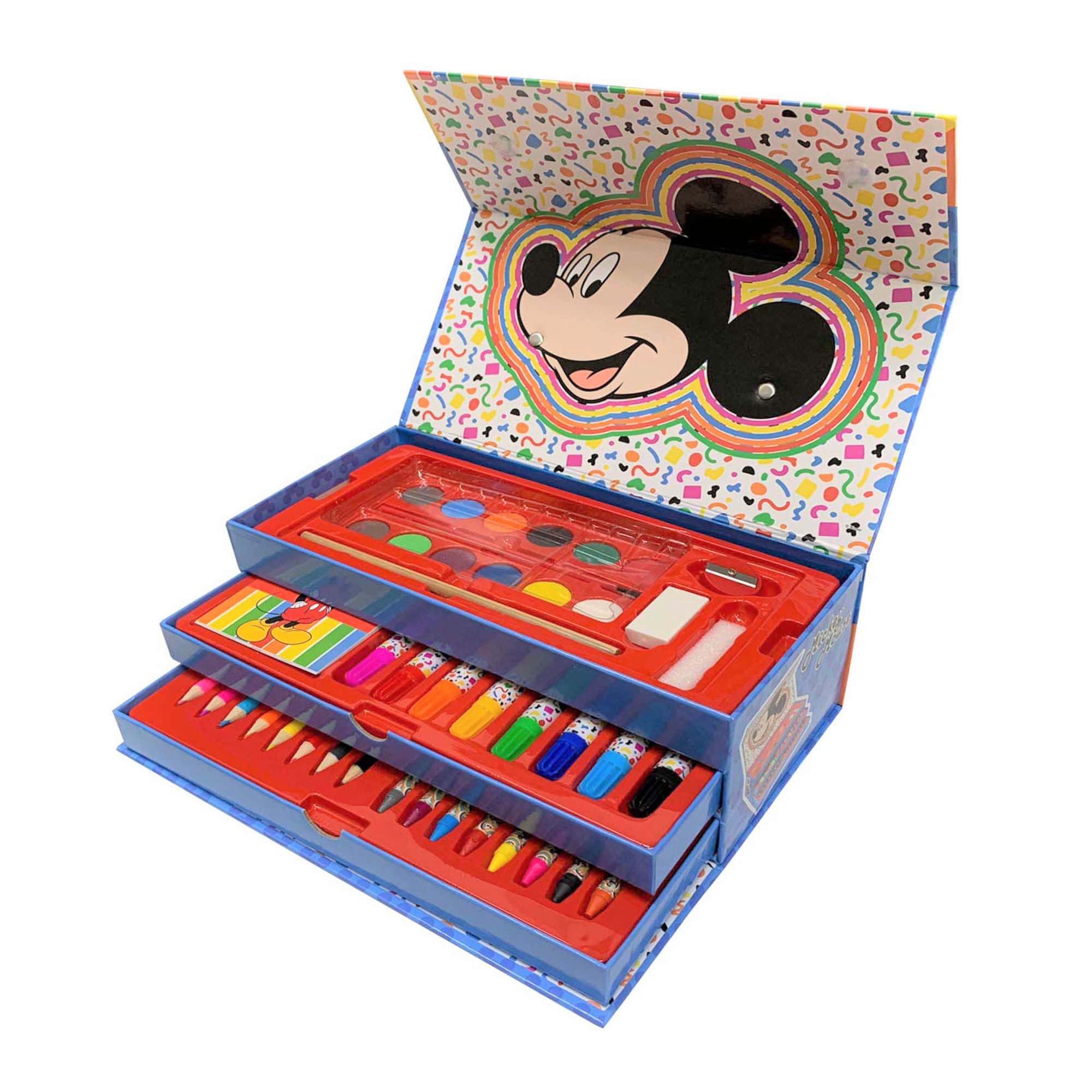 Set cancelleria valigetta da disegno bambini ufficiale Disney Mickey Mouse 4096