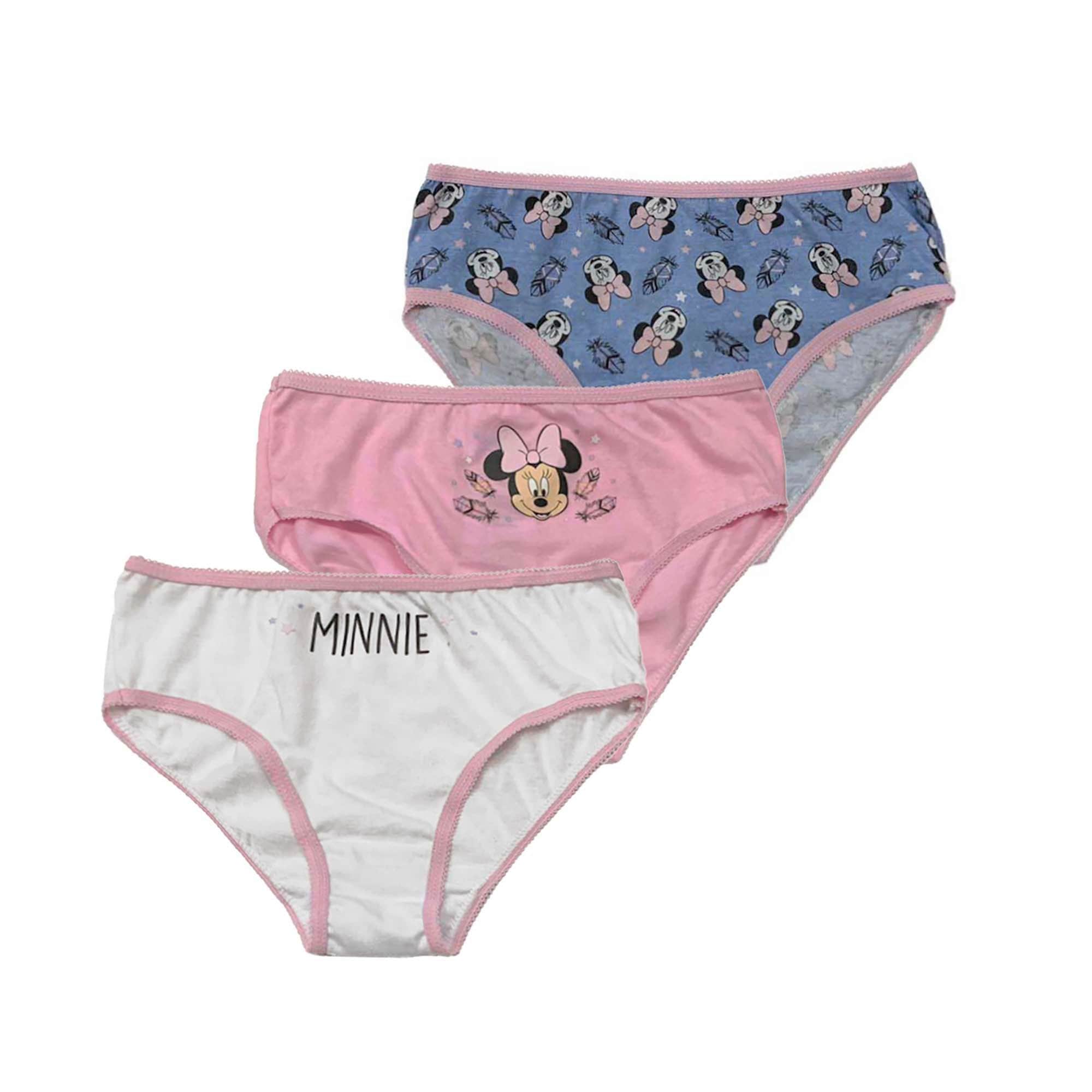 Slip pezzi Disney Minnie Mouse bambina shorties mutandine intimo 411