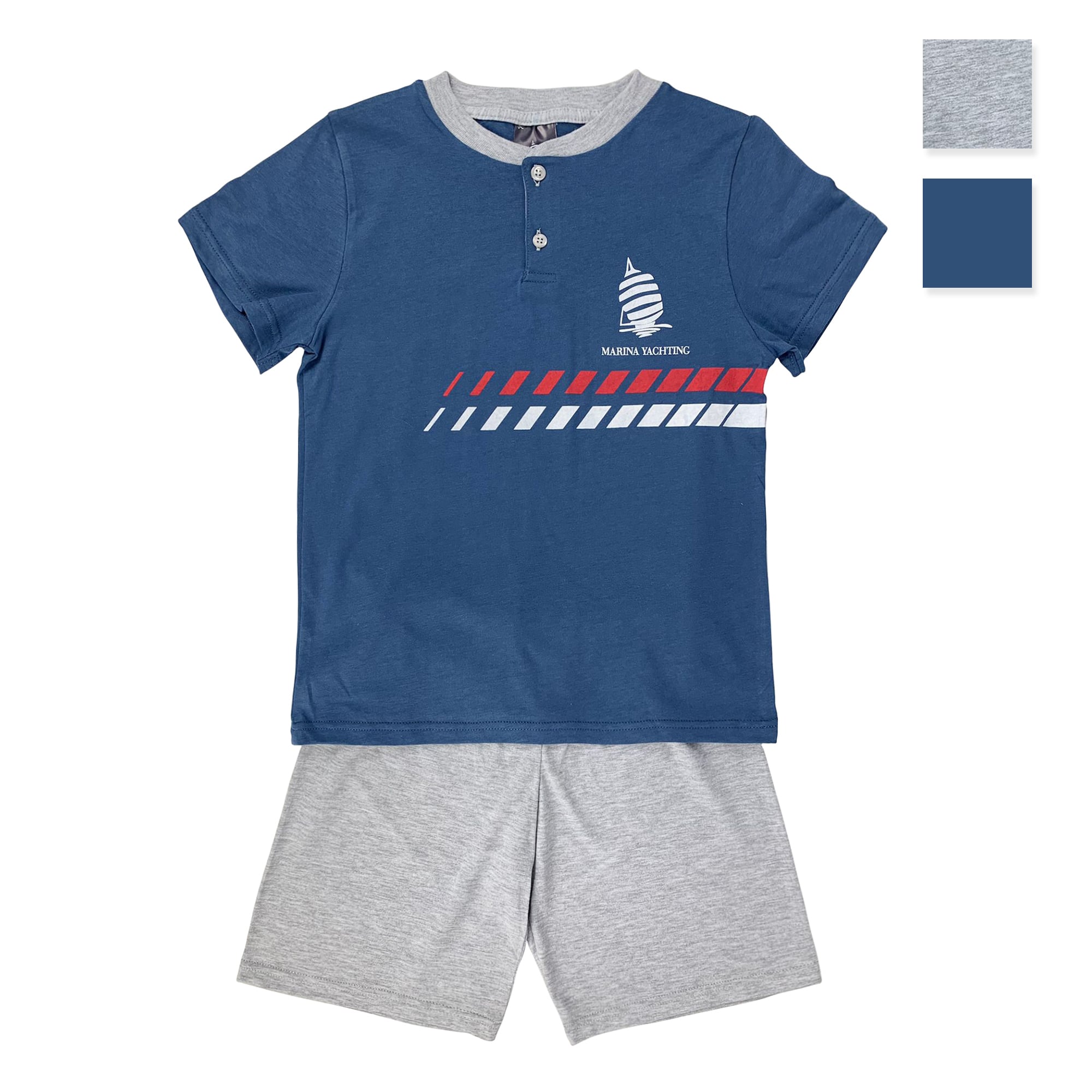 Pigiama bambino mezze maniche Marina Yachting primavera estate in cotone 4174