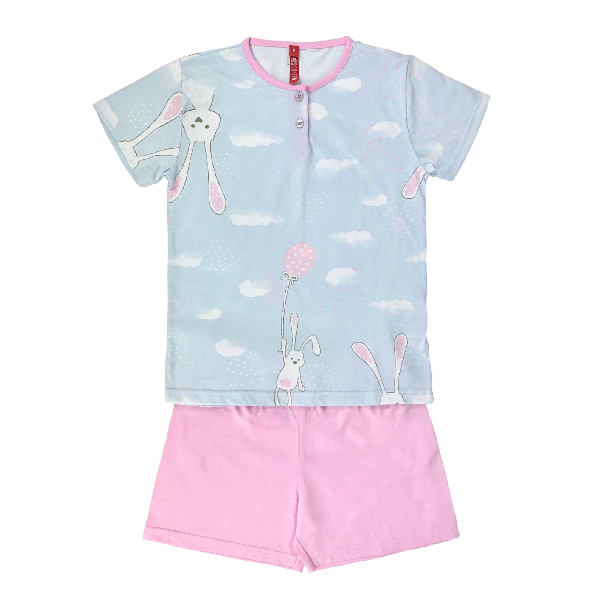 Pigiama bambina mezze maniche bip bip primavera estate in cotone 4178