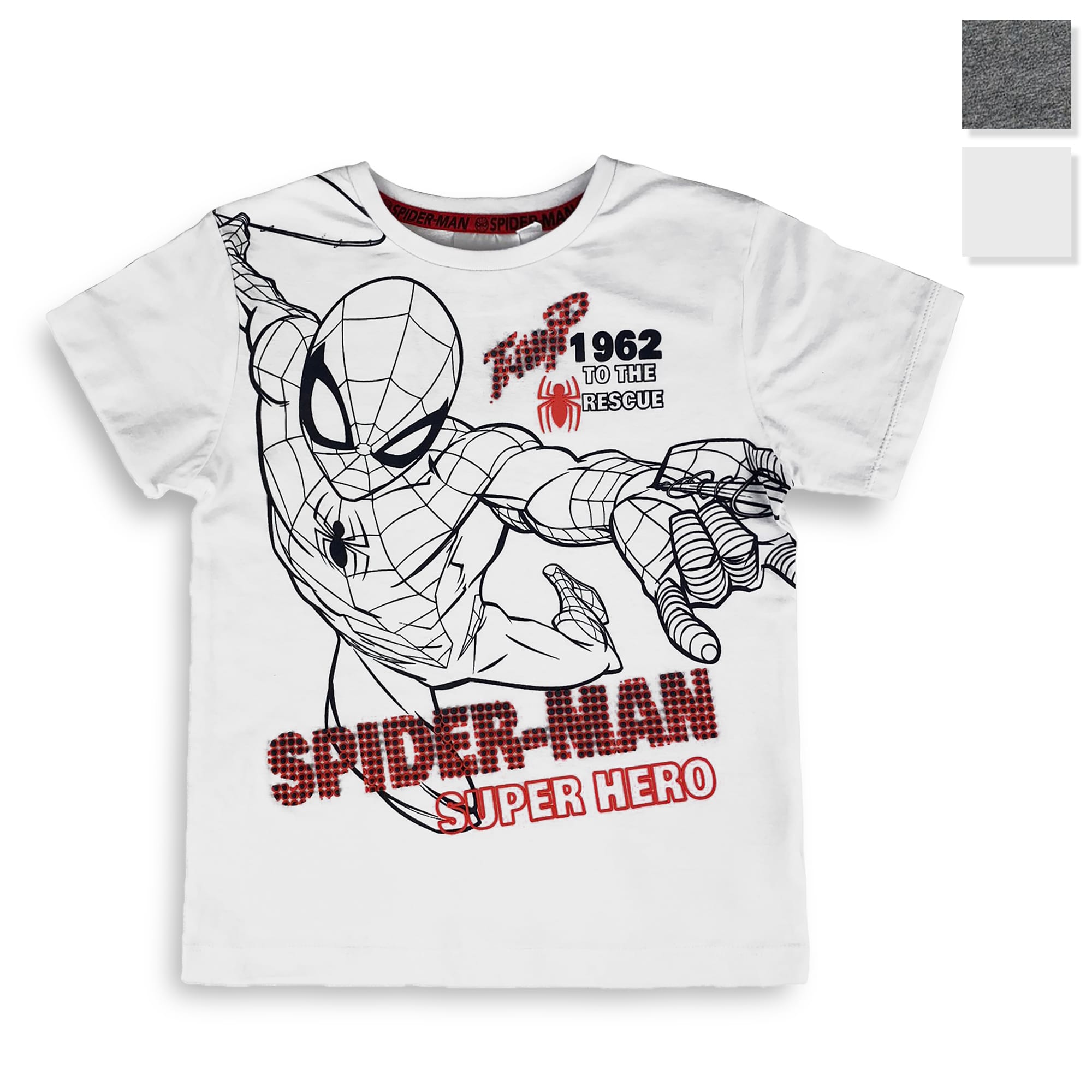 Maglietta Marvel Spiderman t-shirt bambino mezze maniche in cotone estivo 4214