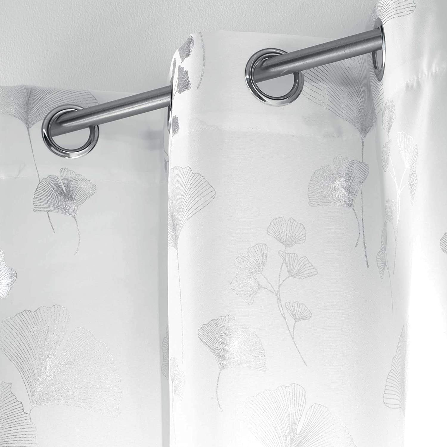 Tenda arredo 1 pannello con borchie Douceur d'Intérieur 140x260 cm 4253