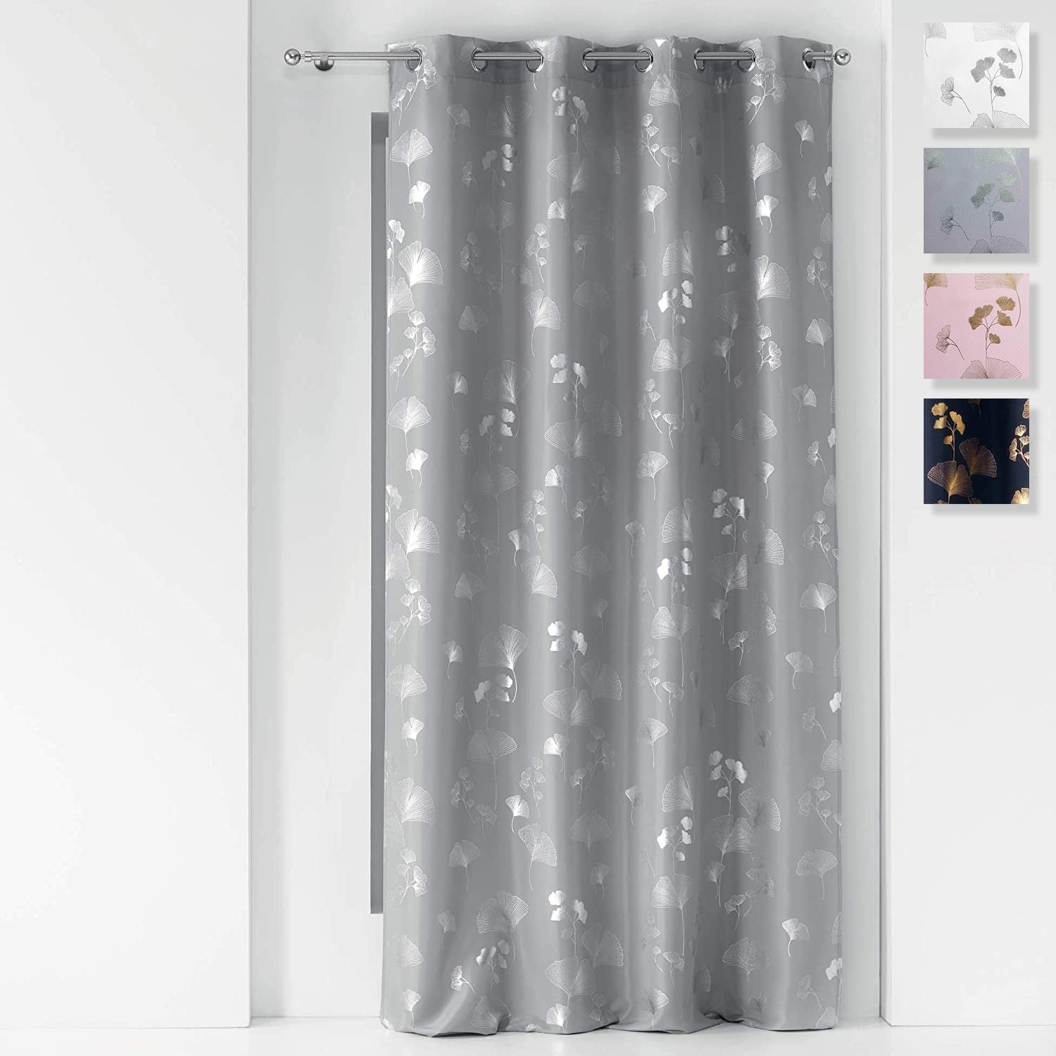 Tenda arredo 1 pannello con borchie Douceur d'Intérieur 140x260 cm 4253