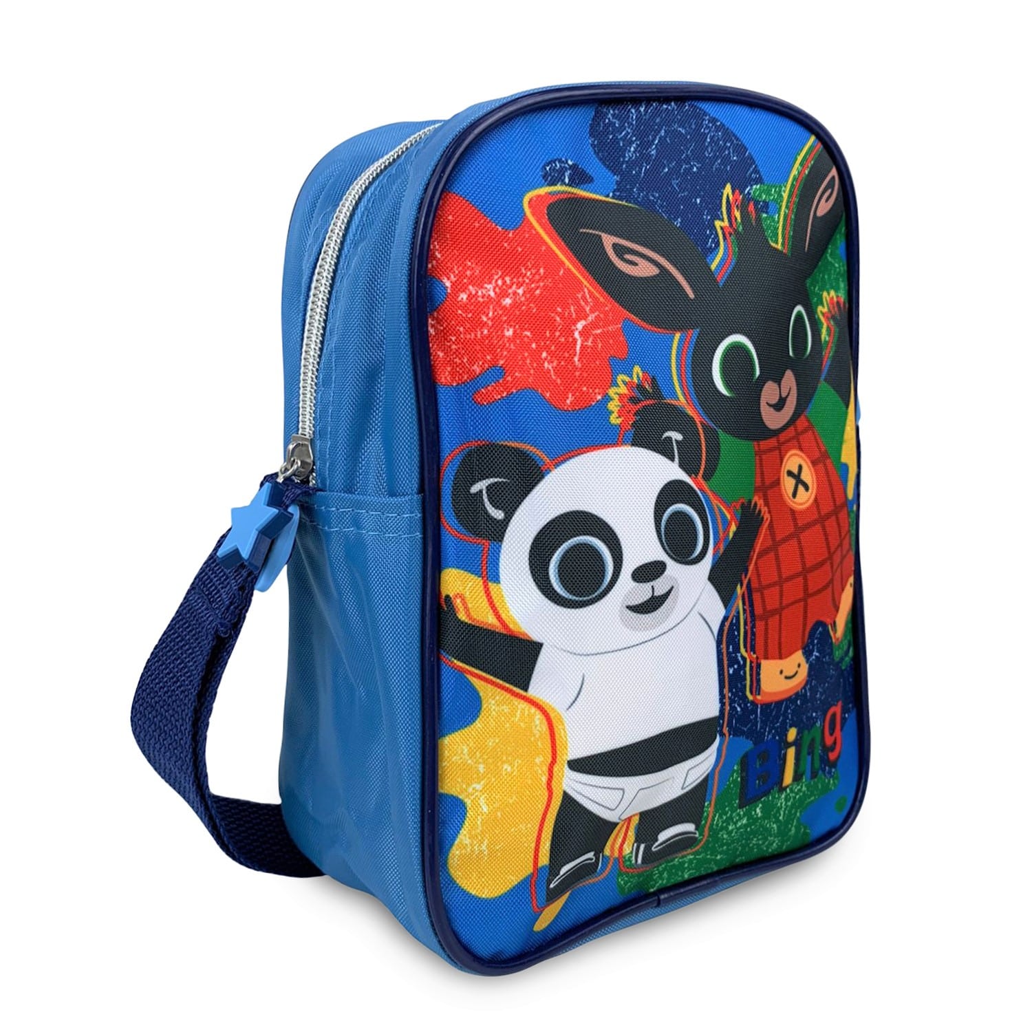 Borsa Bing borsetta tracolla regolabile e zip per bambino Scuola bambi