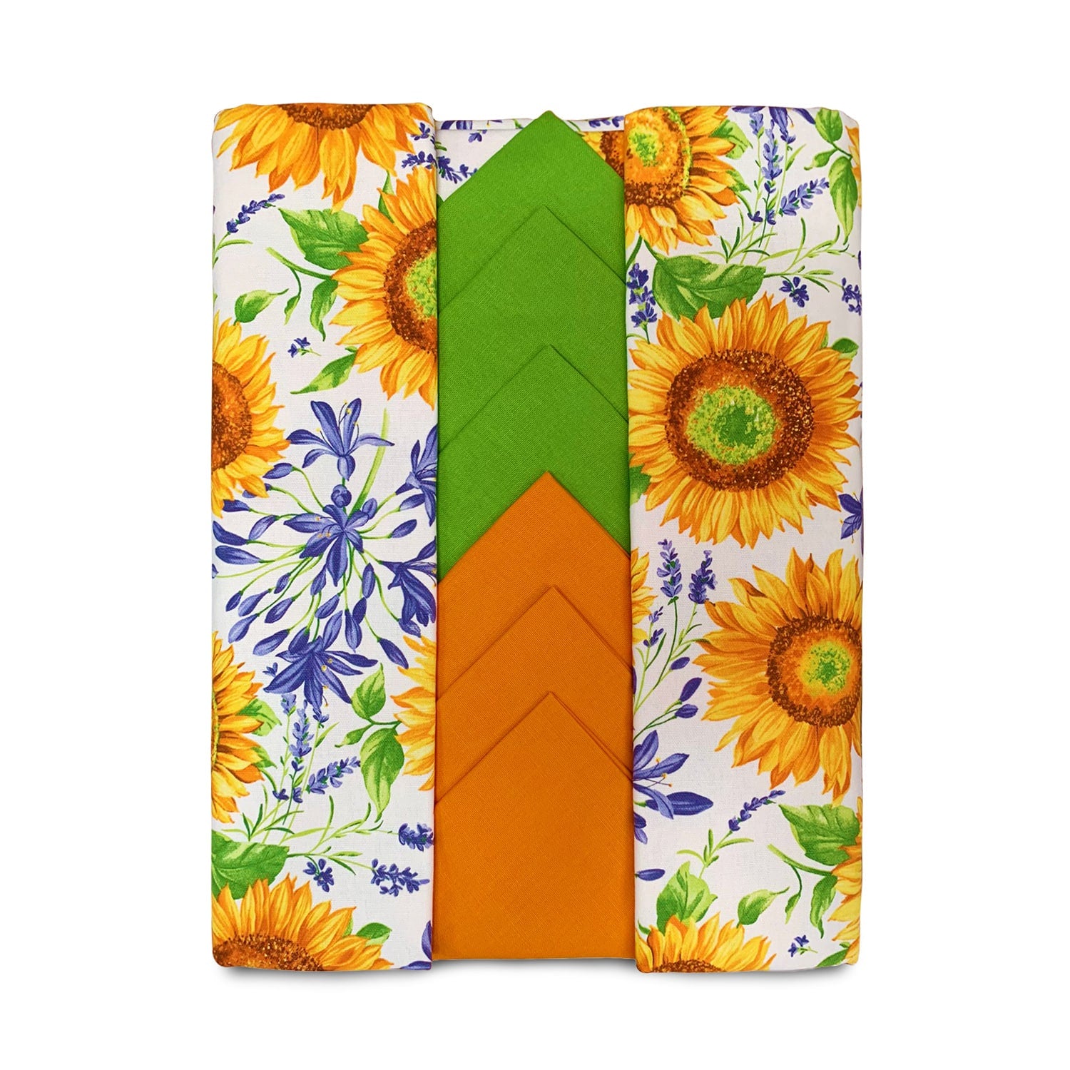 Servizio da tavola Vingi 6 posti tovaglia + tovaglioli stampato girasoli 4413