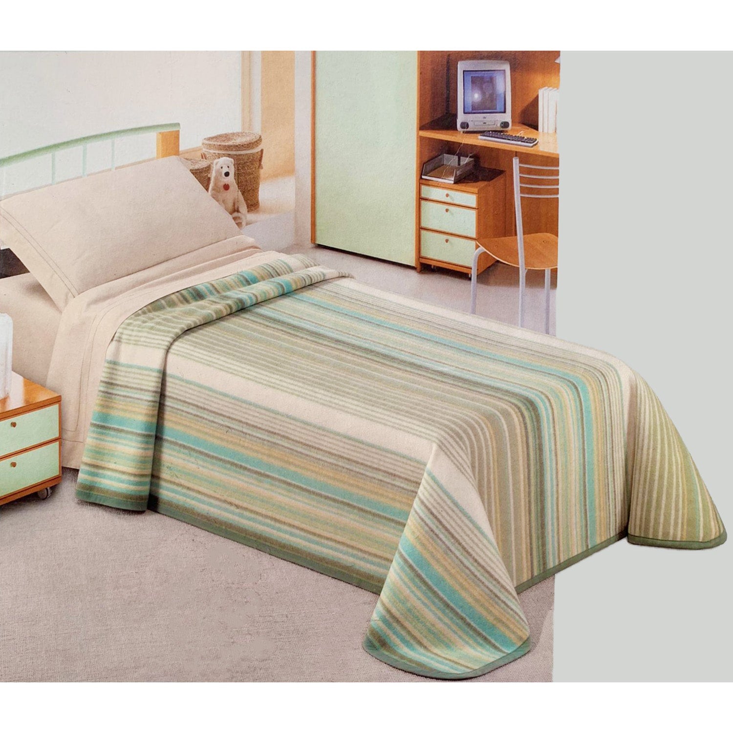 Coperta invernale in misto lana jacquard singola Tesy letto 1 piazza 4475