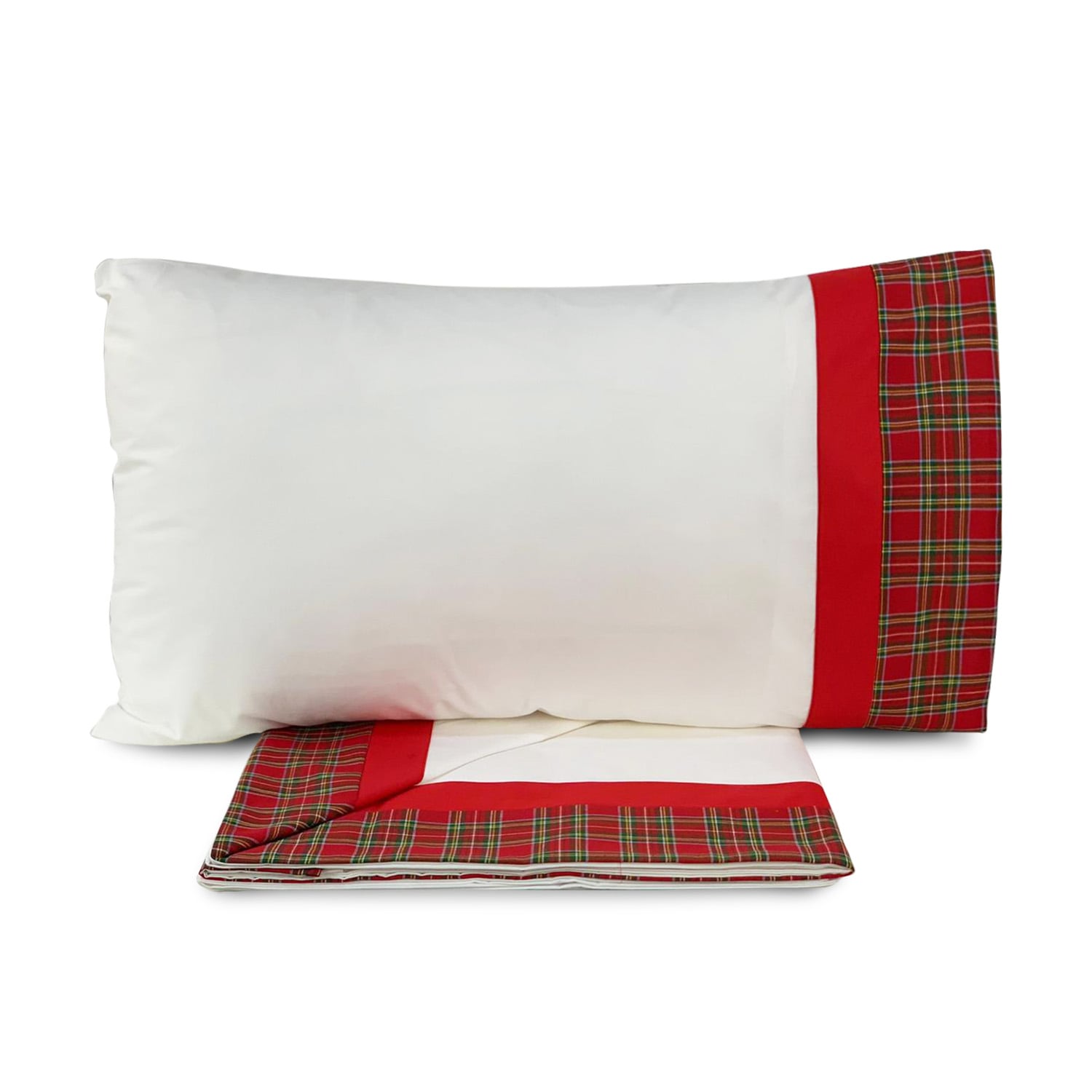 Completo lenzuola cotone matrimoniale Antica Tessitura Italiana 2 piazze 4509