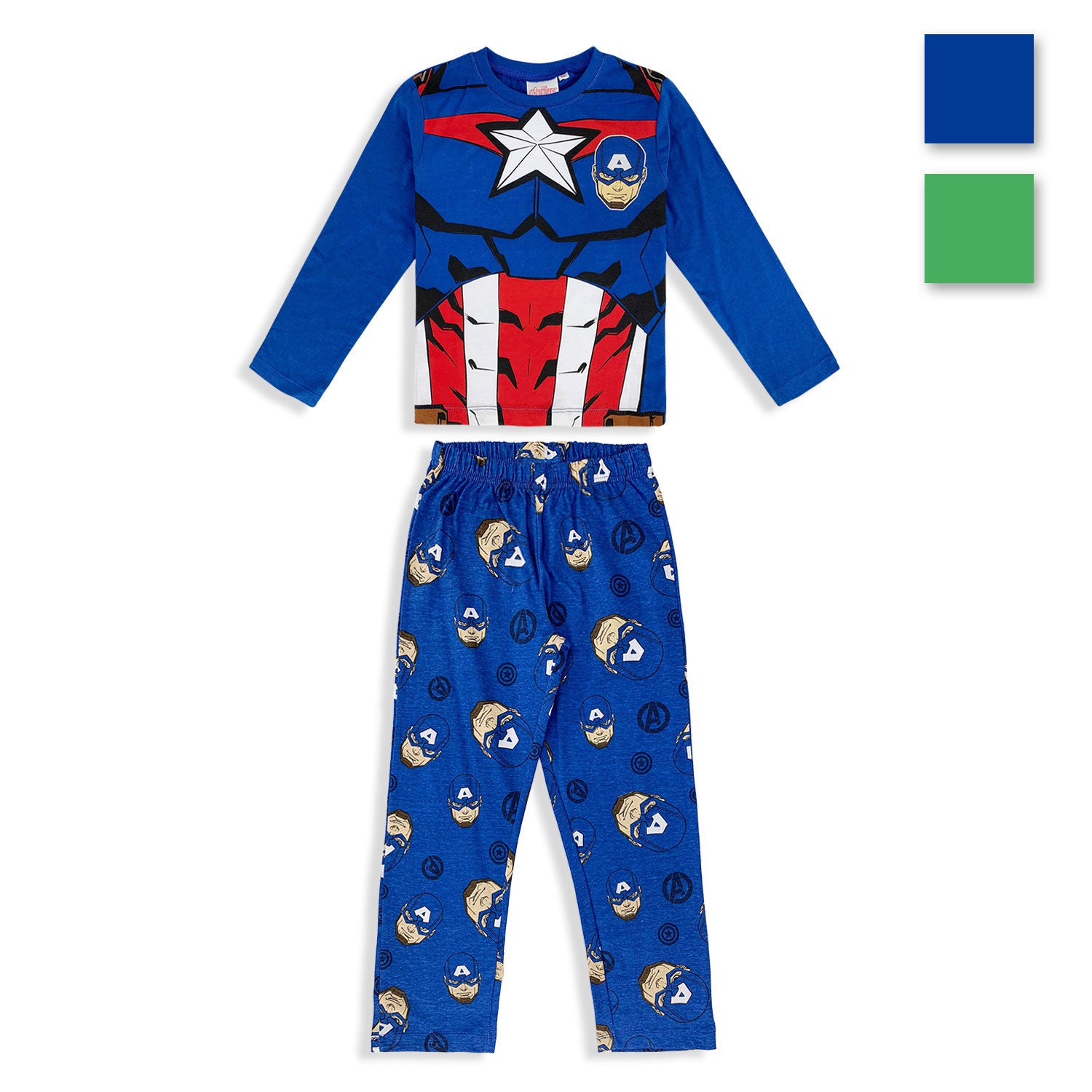 Pigiama Marvel Avengers bimbo lungo ufficiale maniche lunghe cotone bambino 4709