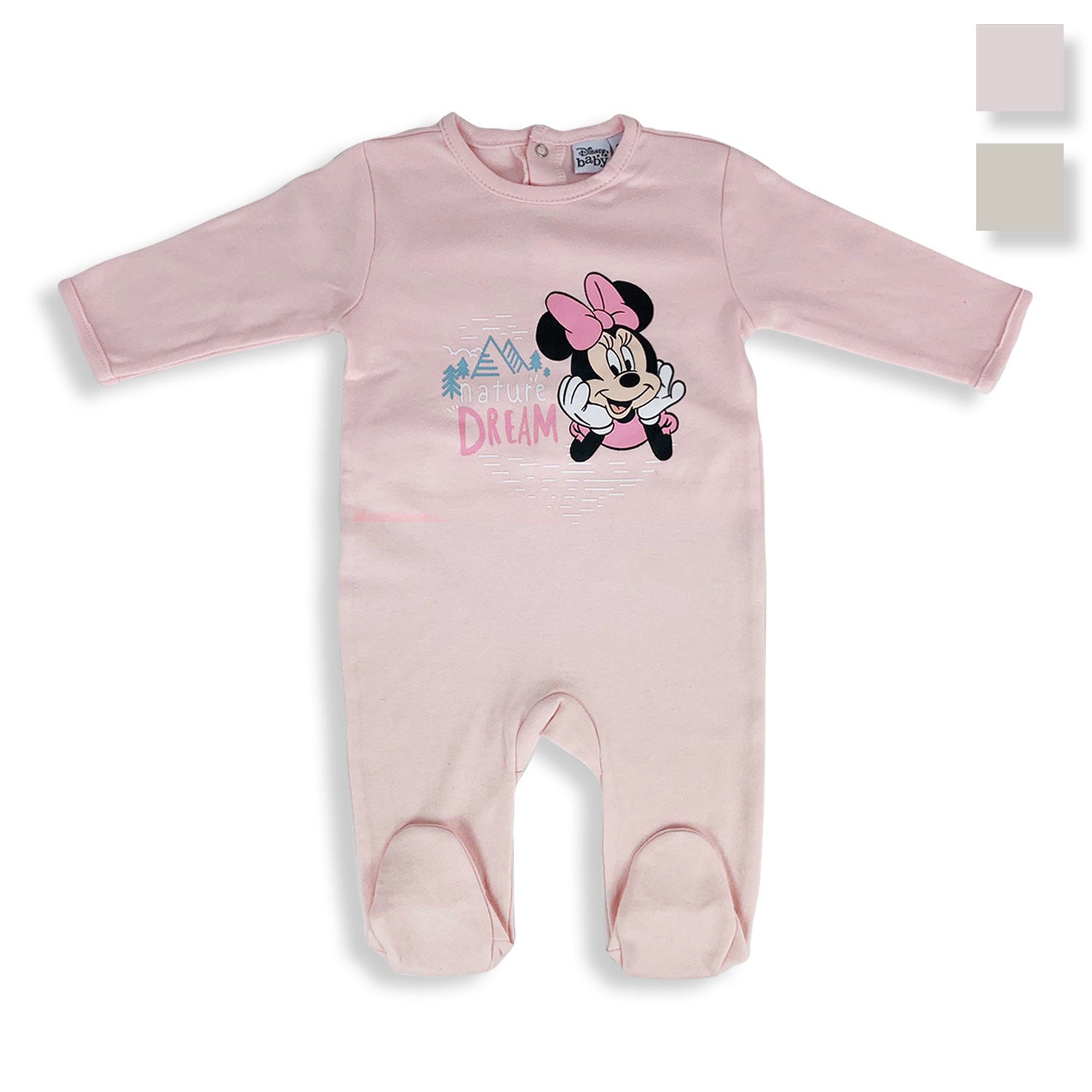 Tutina Disney Pagliaccetto neonato Minnie Mouse Pigiama in caldo cotone 4826