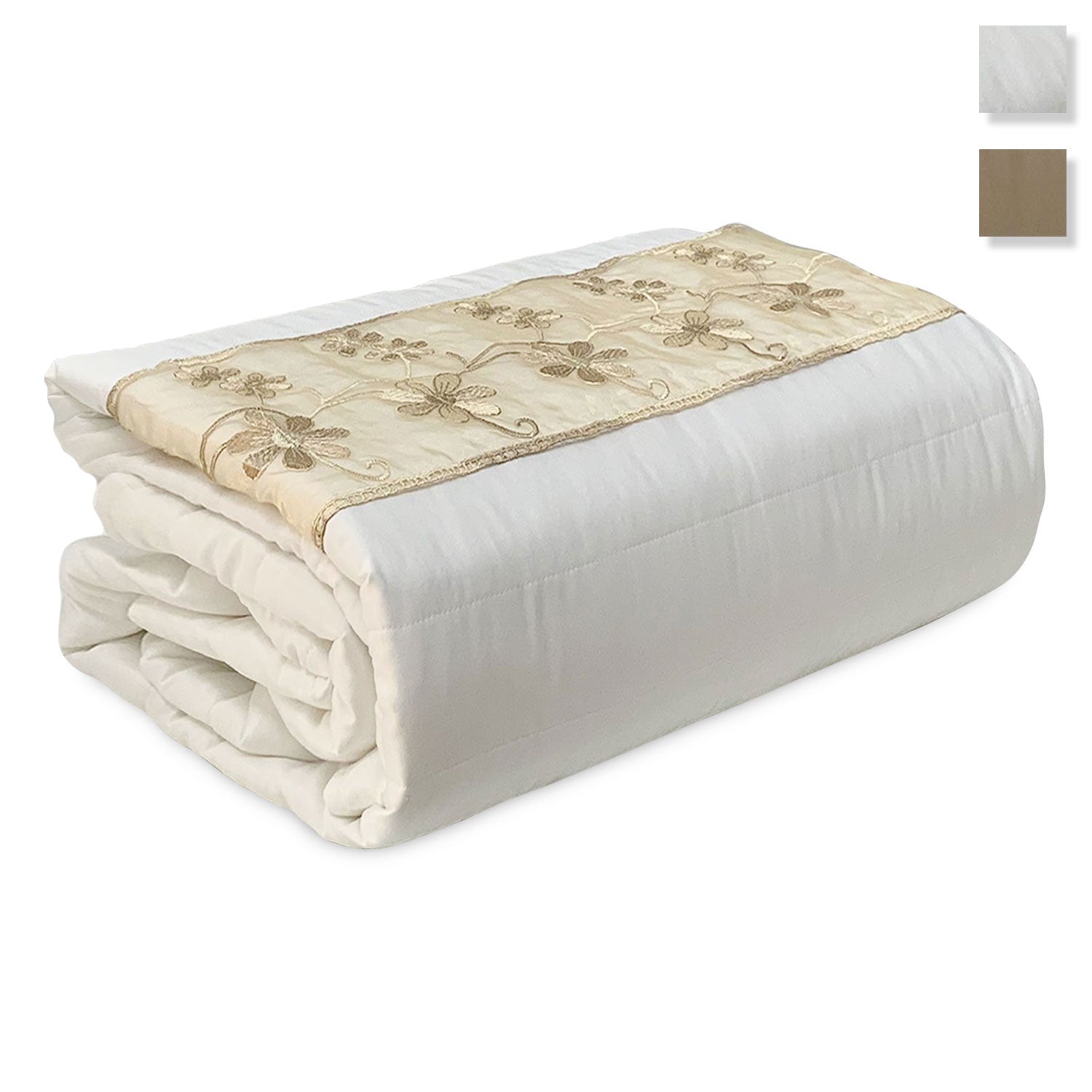 Trapuntino primaverile letto matrimoniale in raso Renato Balestra Olanda 4868