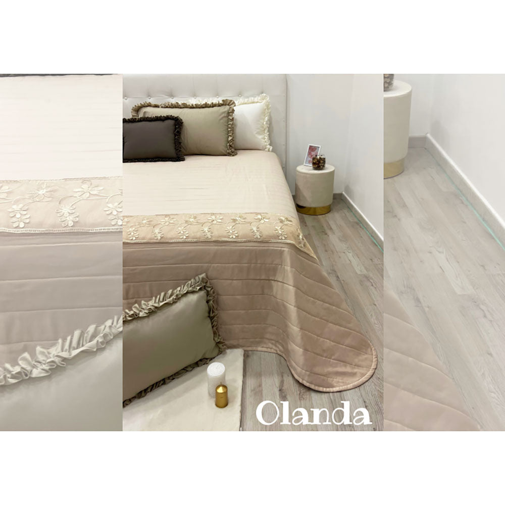 Trapuntino primaverile letto matrimoniale in raso Renato Balestra Olanda 4868