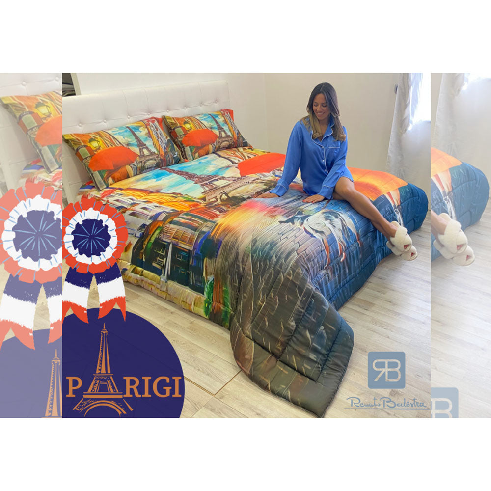 Trapuntino primaverile letto matrimoniale stampato Renato Balestra Parigi 4879