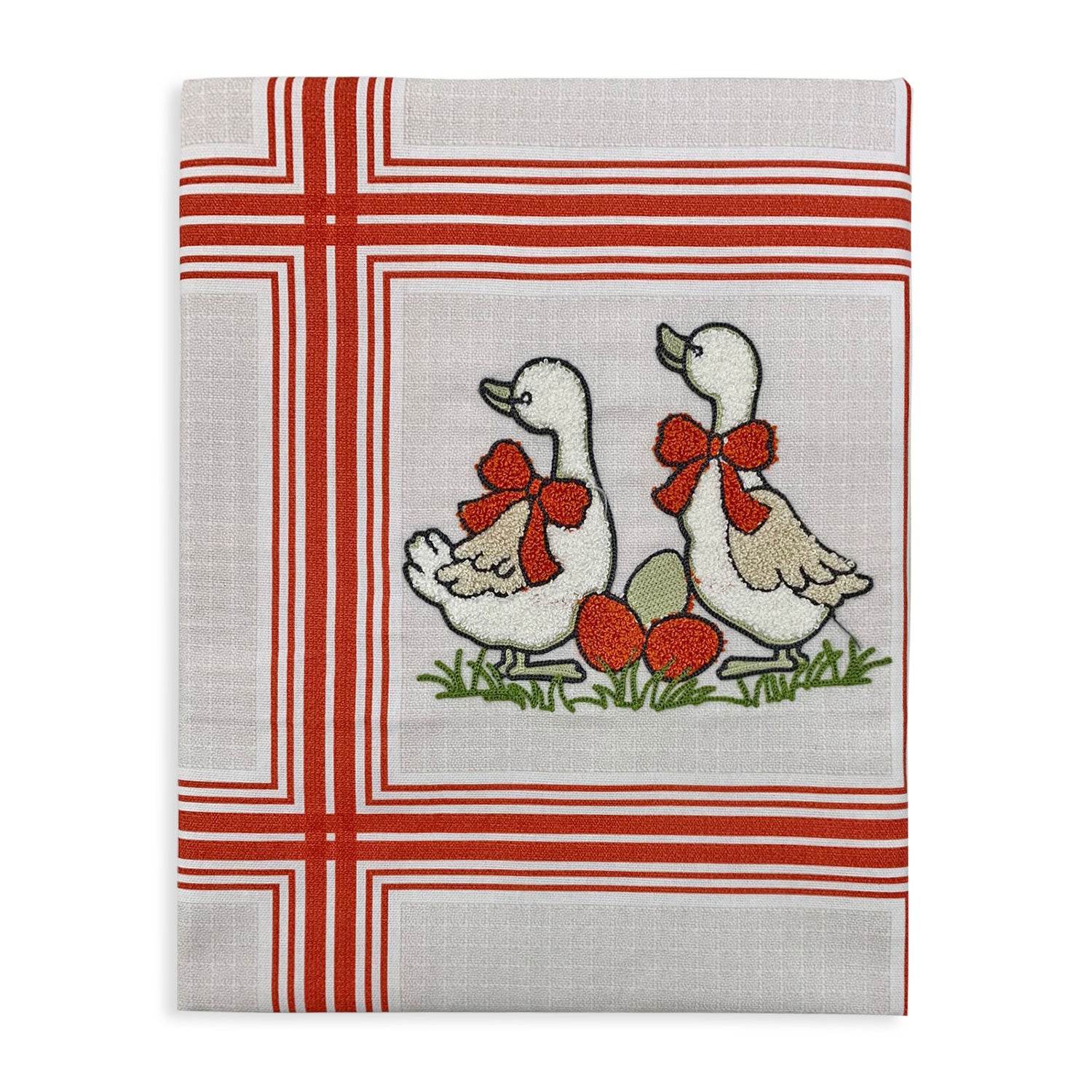 Tovaglia pasquale 6 posti Vingi con ricamo di Pasqua copritavolo in cotone 4939