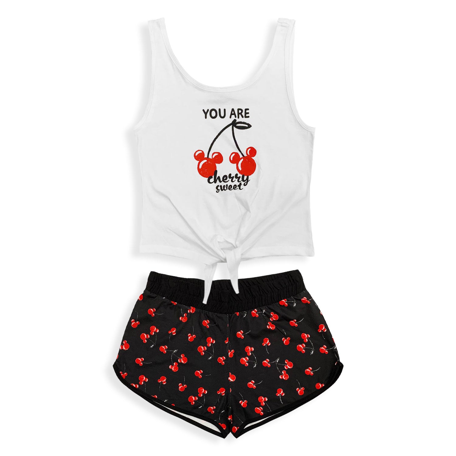 Pigiama corto donna Disney Mickey Mouse canotta e pantaloncino in cotone 4971