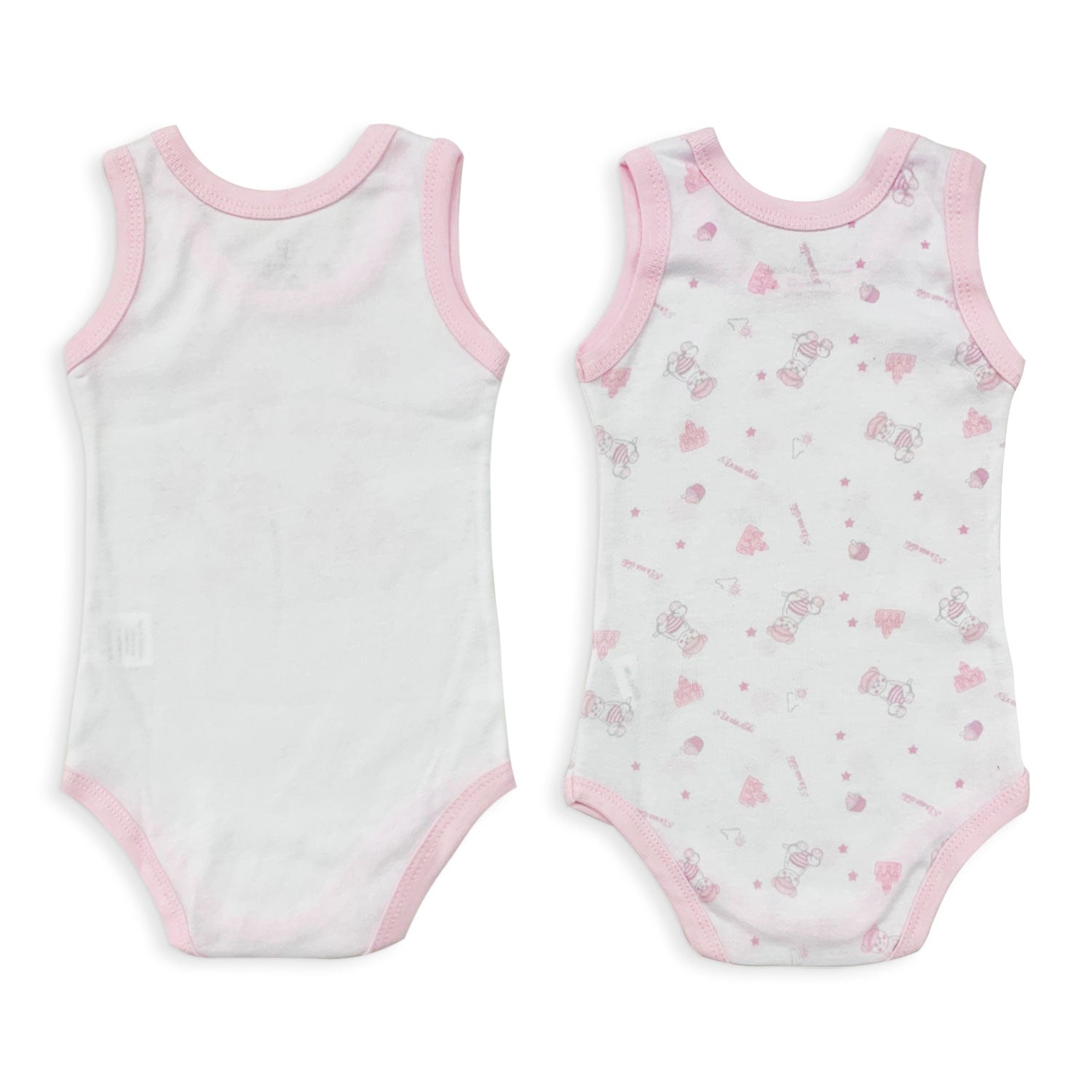 Coppia Body americano neonato in cotone bimba giromanica Nazareno Gabrielli 5004