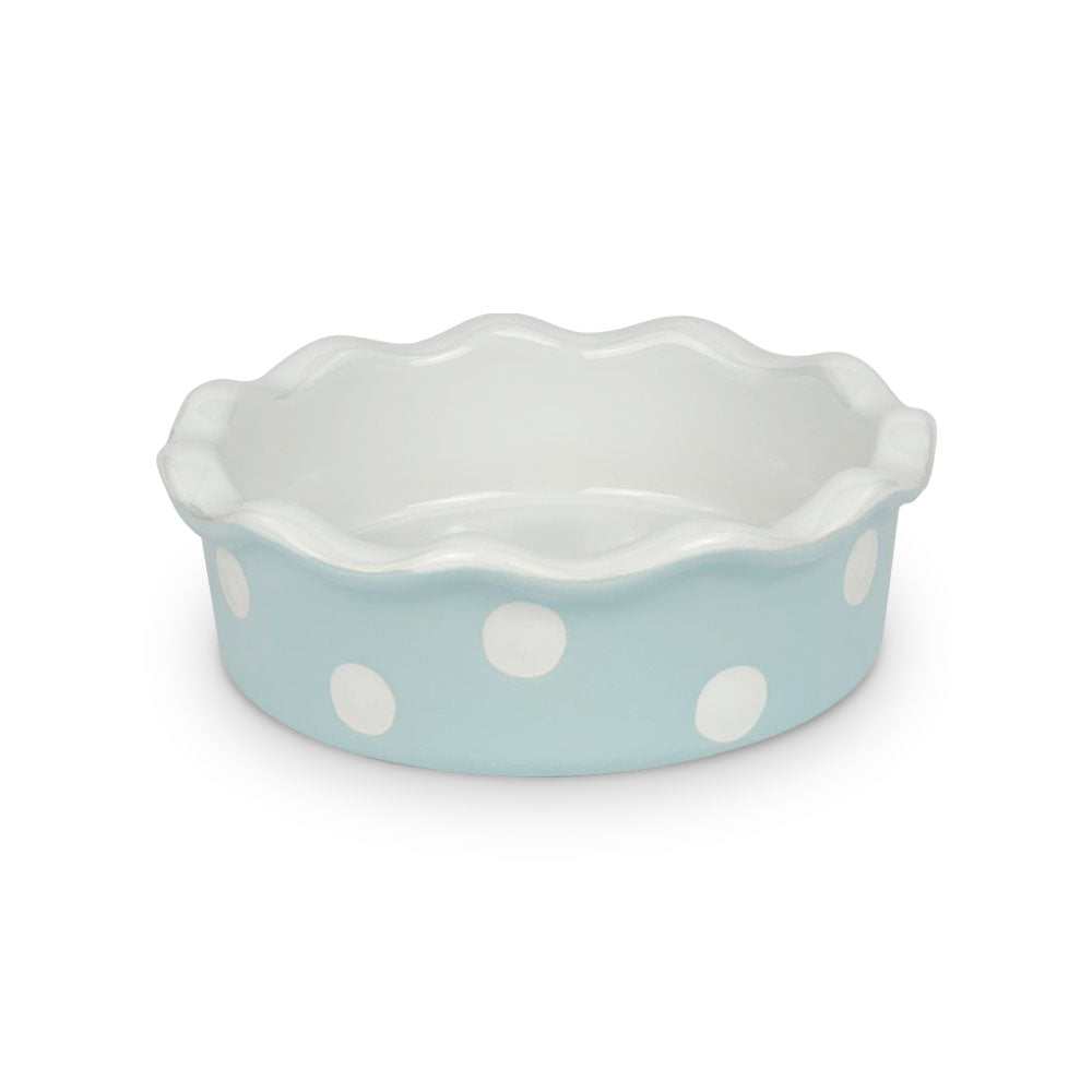 Tortiera in ceramica piccola Isabelle Rose in pois per dolci Ø 12cm h 4cm 5030