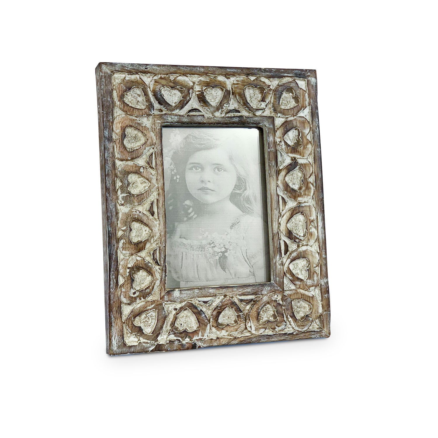 Cornice per foto Shabby chic portafoto stile Vintage Retrò in legno 5050