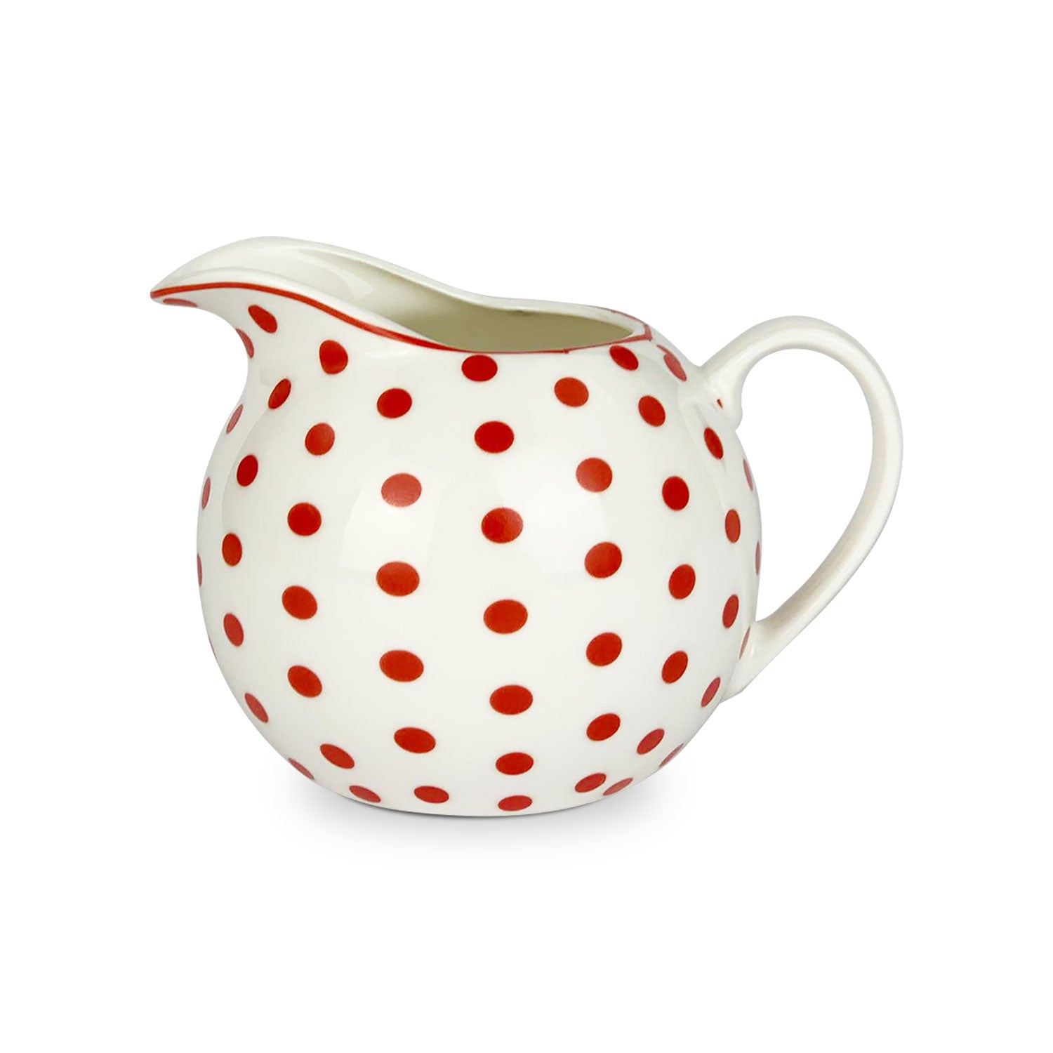 Lattiera in porcellana Isabelle Rose a pois brocca per latte bricco rotondo 5057