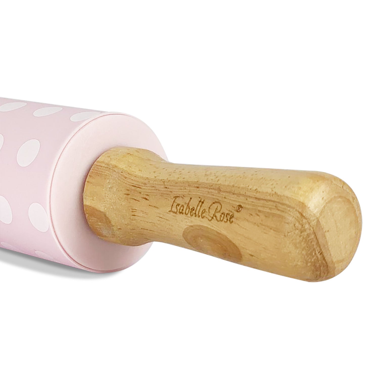 Mattarello Isabelle Rose in legno e silicone antiaderente Shabby chic pois 5165