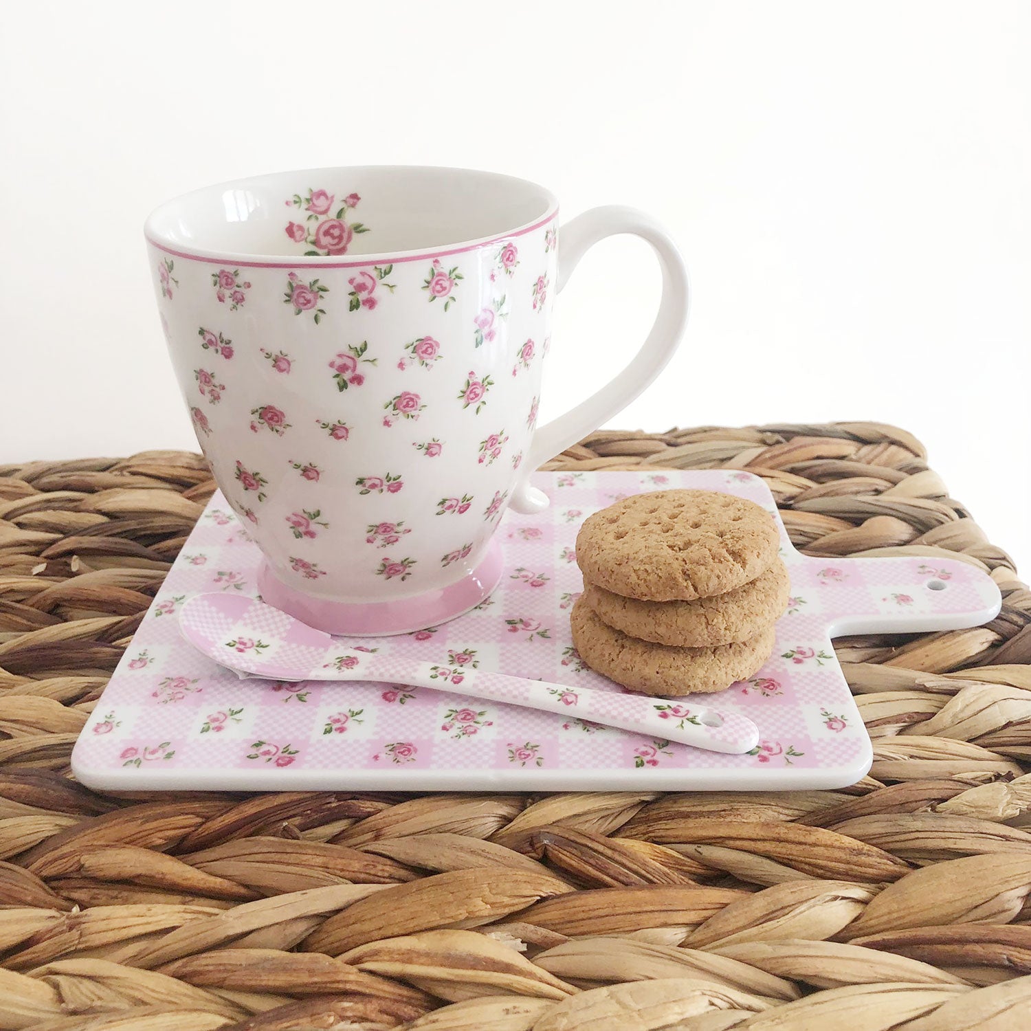 Tagliere in porcellana Isabelle Rose piatto per cucina Shabby chic Holly 5168