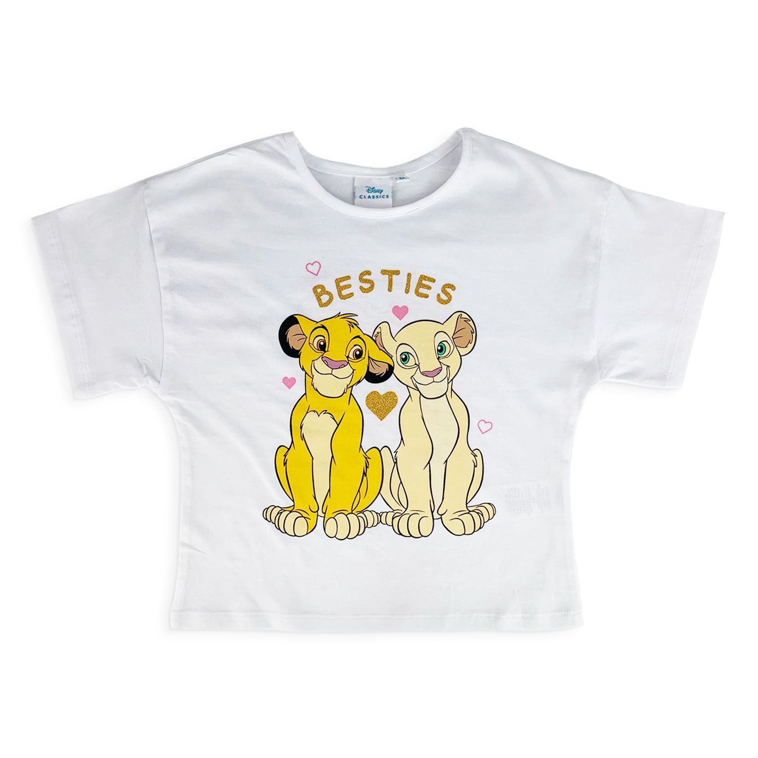 T-shirt Disney Il Re Leone maglietta maniche corte maglia bambina in cotone 5184