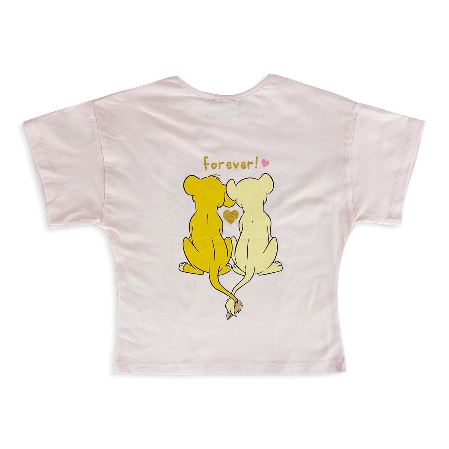 T-shirt Disney Il Re Leone maglietta maniche corte maglia bambina in cotone 5184