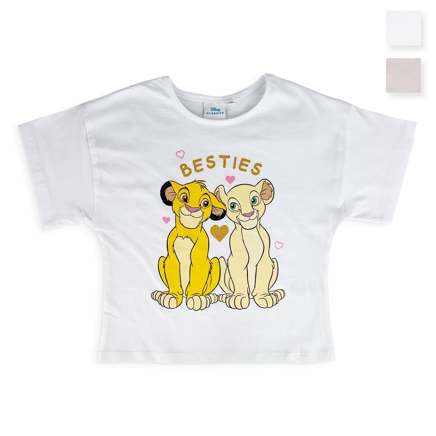 T-shirt Disney Il Re Leone maglietta maniche corte maglia bambina in cotone 5184