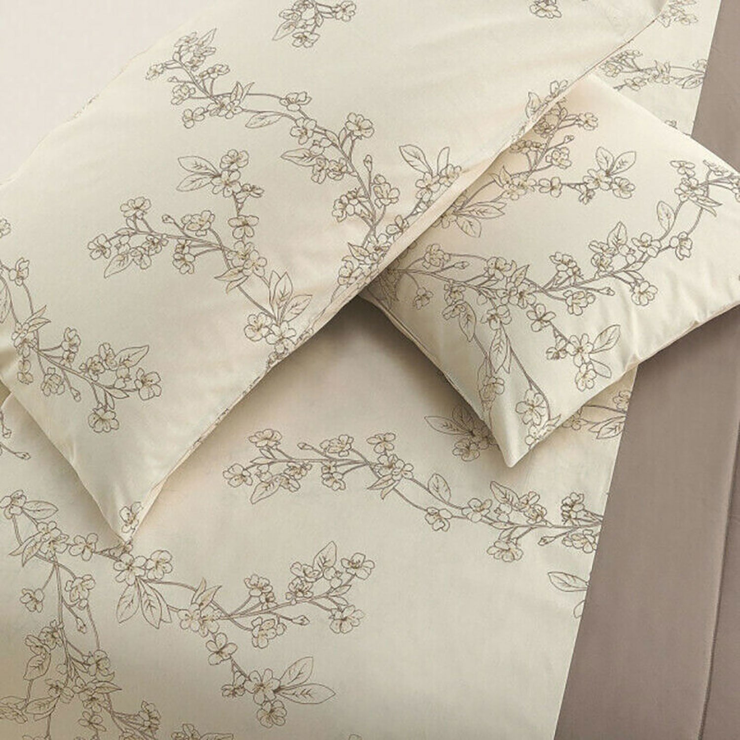 Completo lenzuola cotone Vallesusa stampa fiori letto matrimoniale 2 piazze 5195