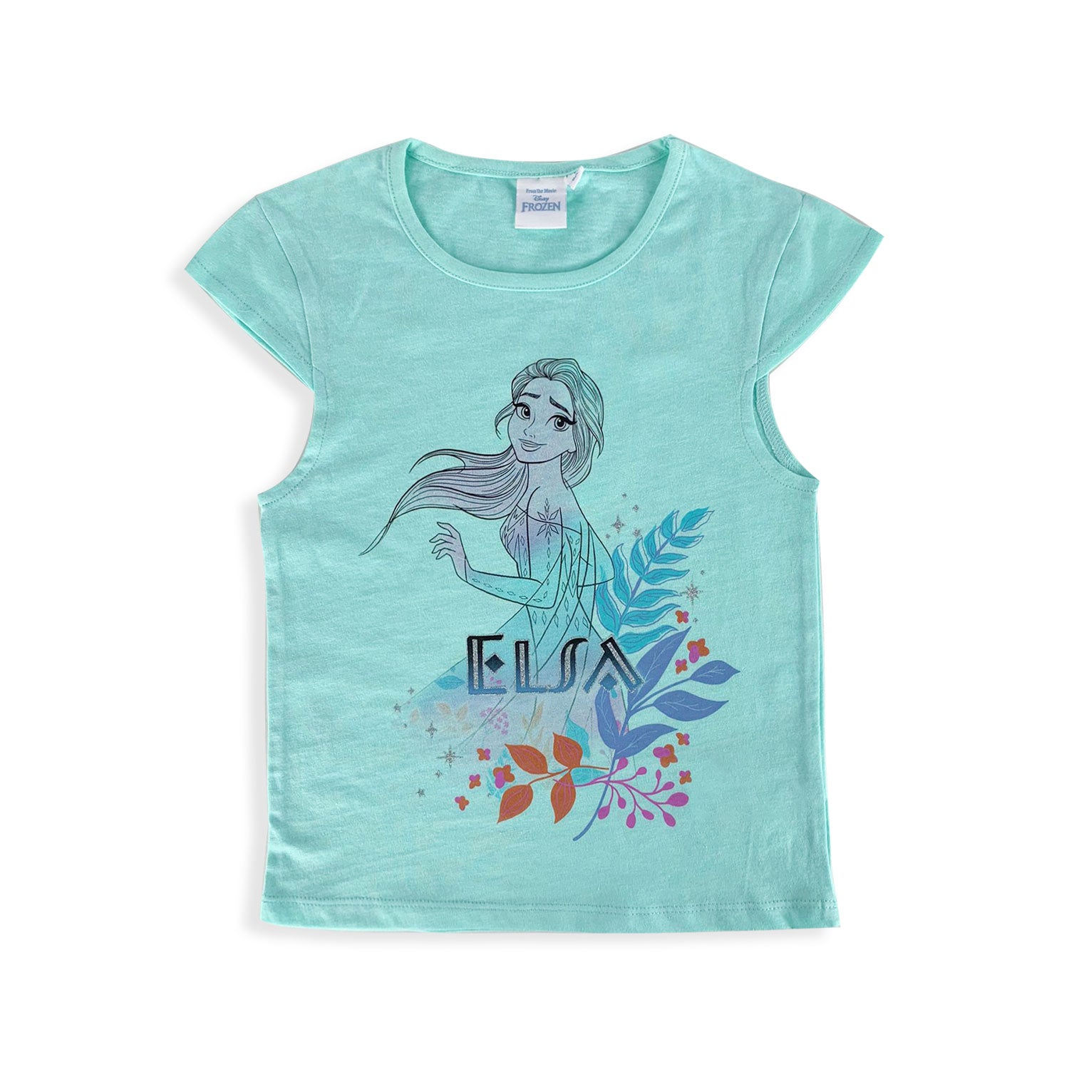 T-shirt Disney Frozen maglietta maniche corte maglia bimba cotone bambina 5203