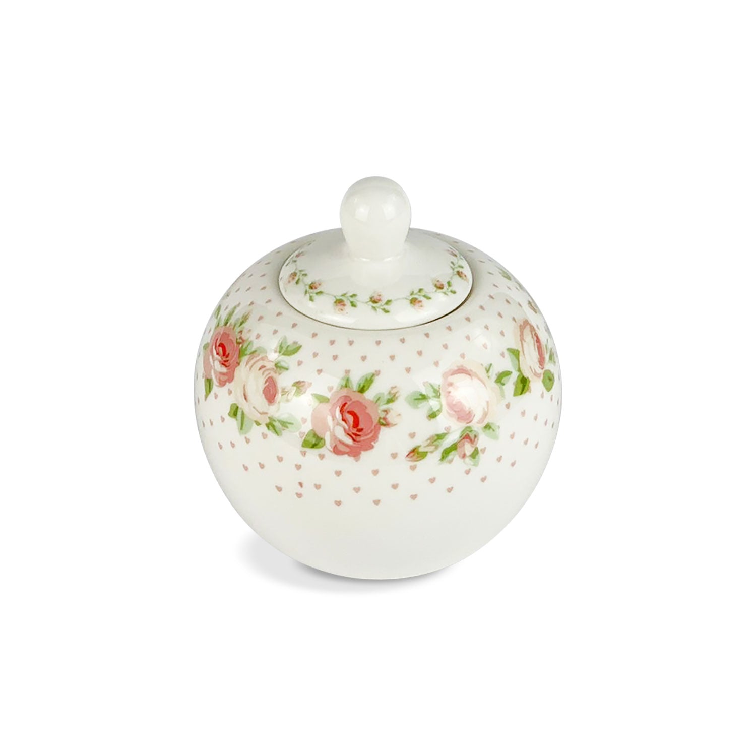 Zuccheriera in porcellana Nuvole di Stoffa Annette Shabby chic rotonda 5206