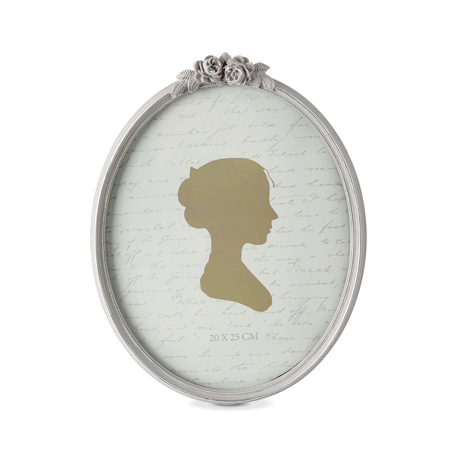 Cornice foto ovale Shabby chic Nuvole di Stoffa portafoto Vintage Retrò 5236