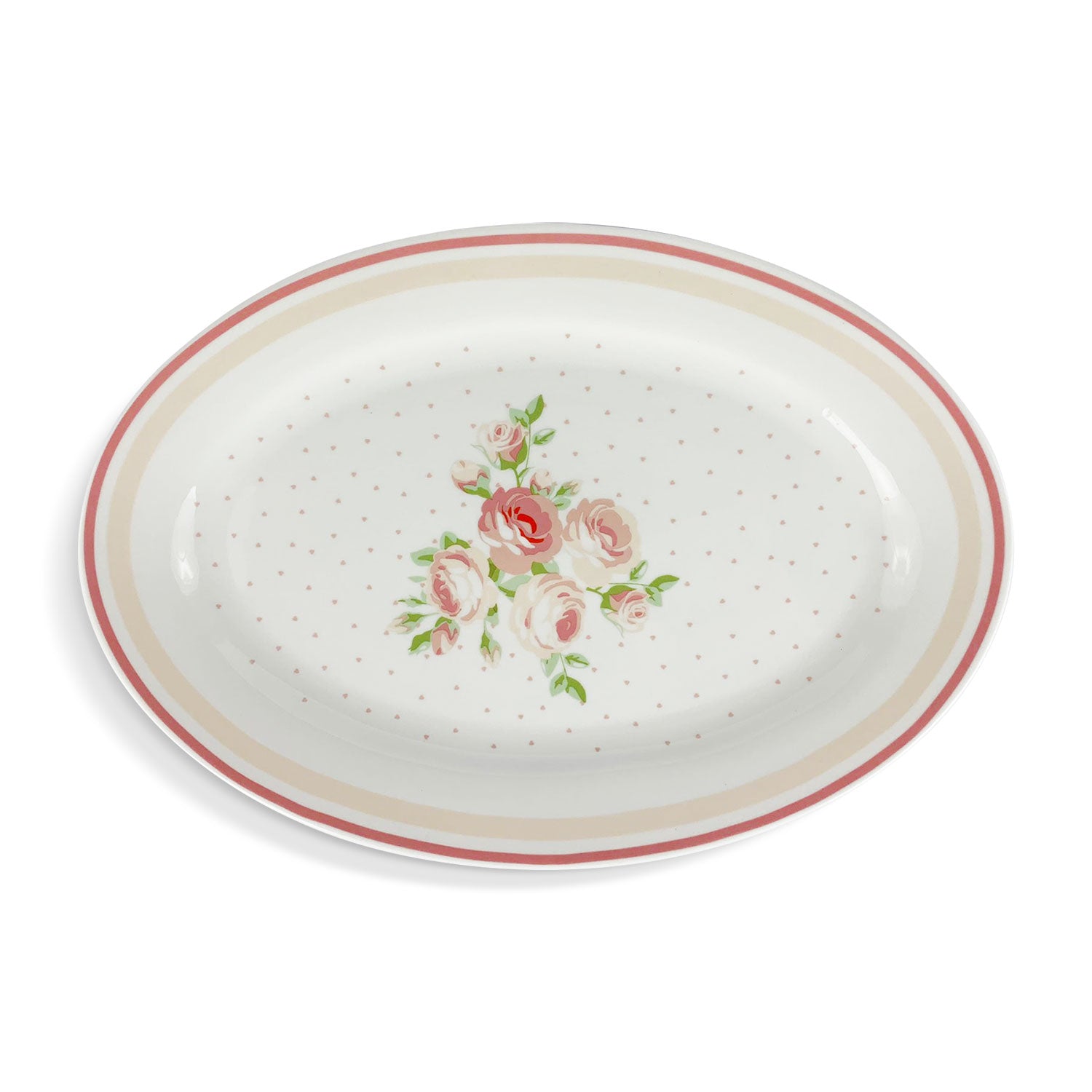 Vassoio ovale in porcellana Nuvole di Stoffa Shabby chic retrò Annette 5245