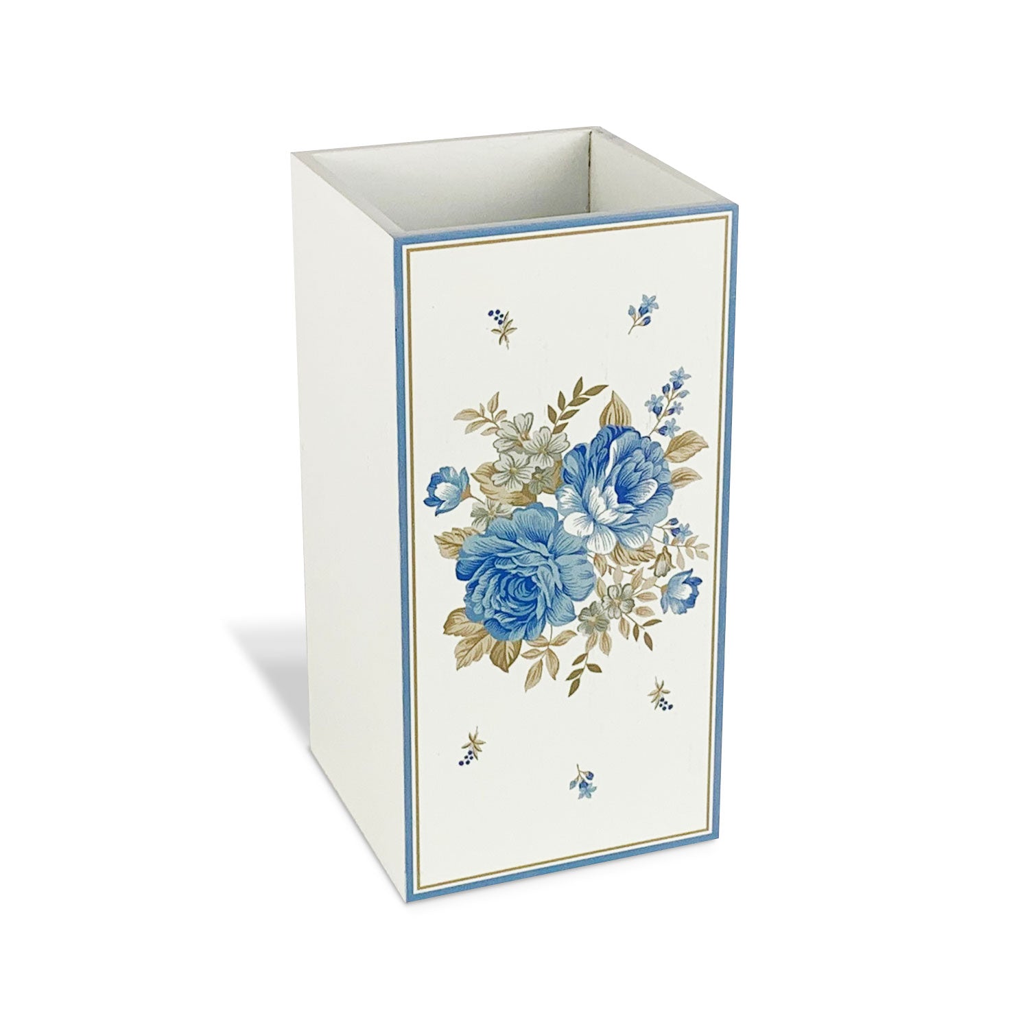 Portaposate verticale in legno Nuvole di Stoffa Shabby chic Camilla fiori 5276