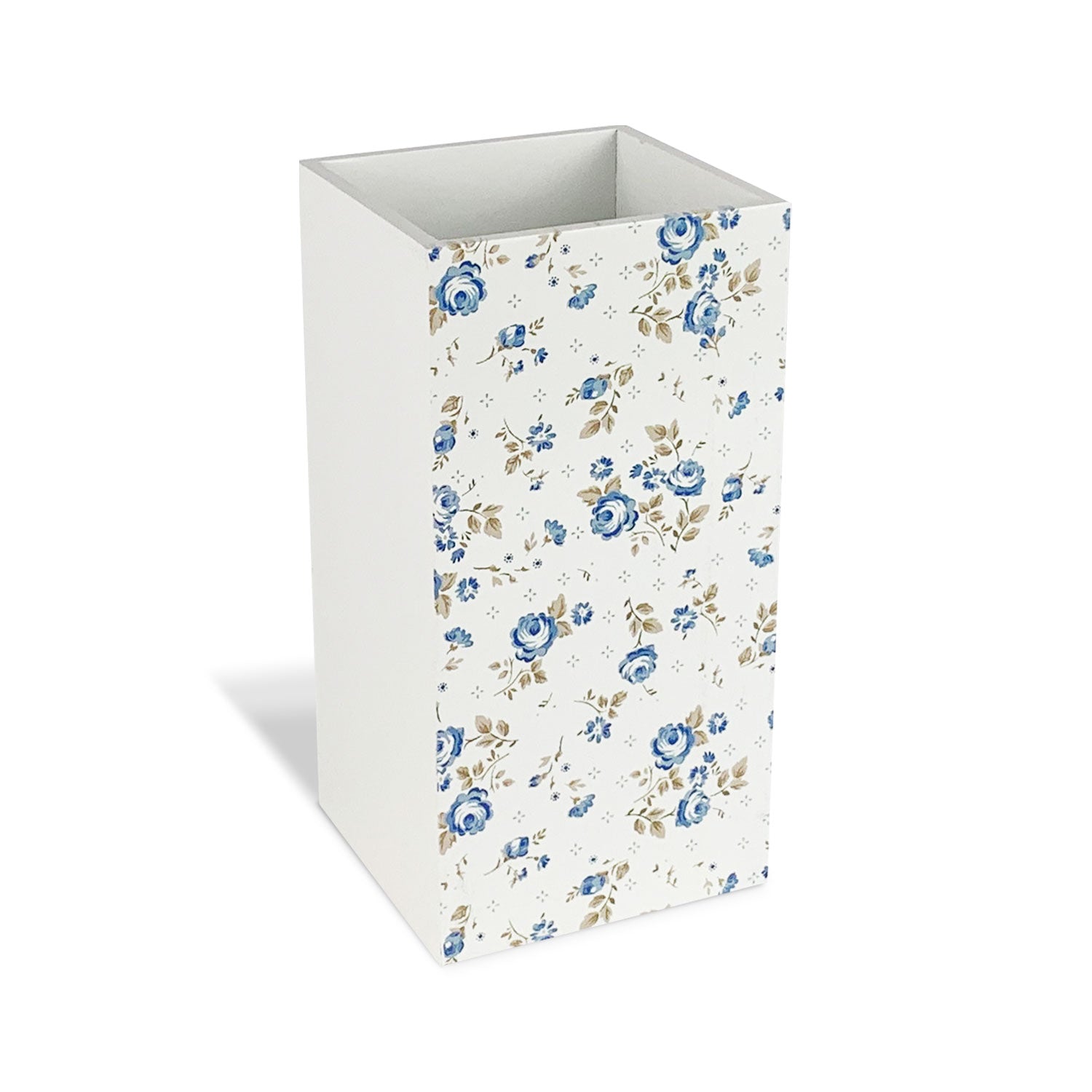 Portaposate verticale in legno Nuvole di Stoffa Shabby chic Camilla fiori 5277