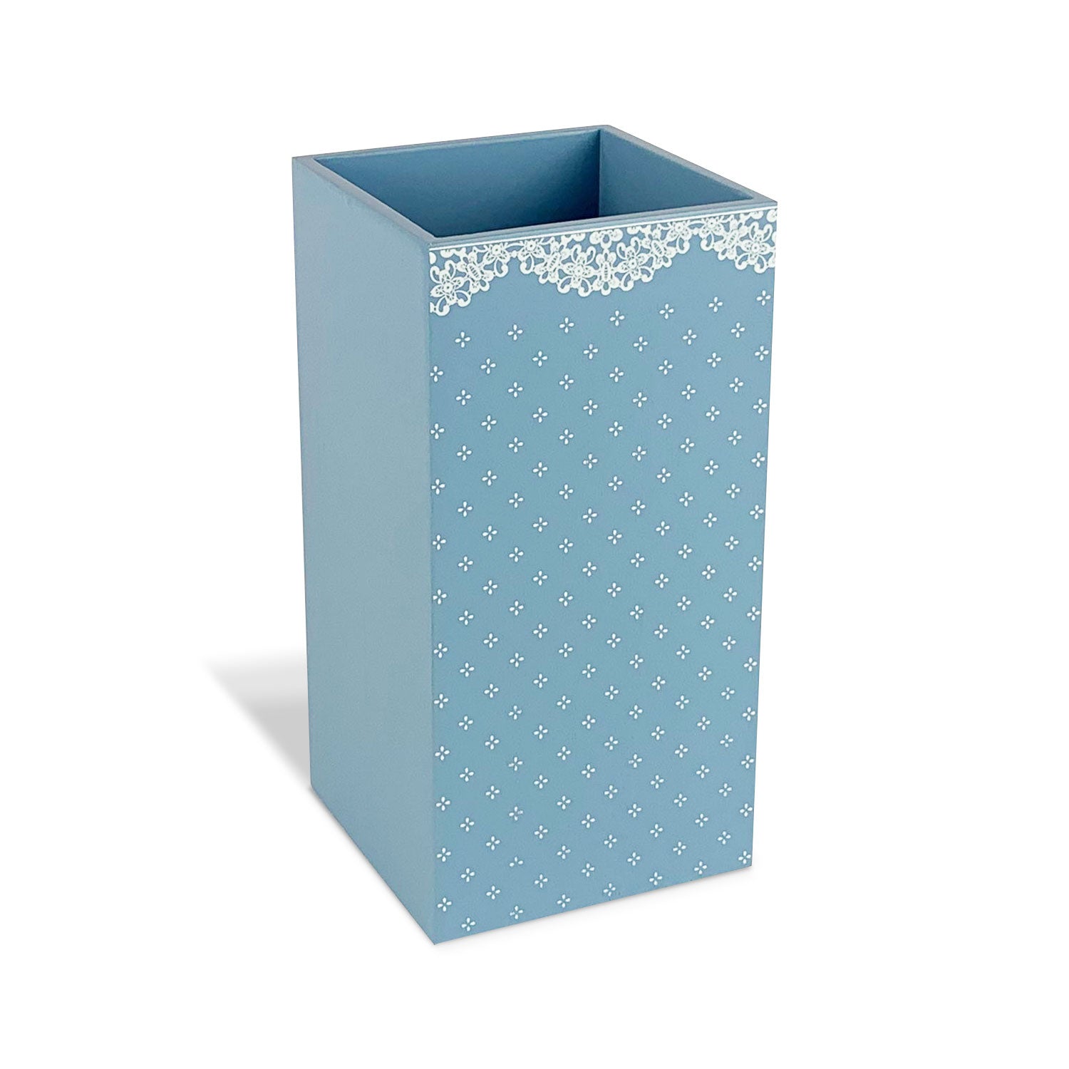 Portaposate verticale in legno Nuvole di Stoffa Shabby chic Camilla fiori 5278