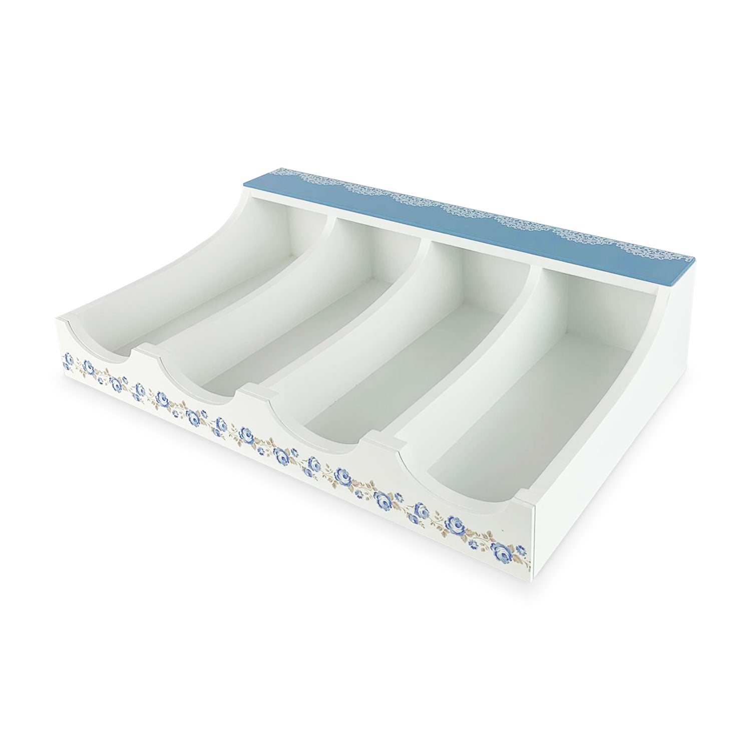 Portaposate in legno Nuvole di Stoffa Shabby chic Camilla fiori stile retrò 5280