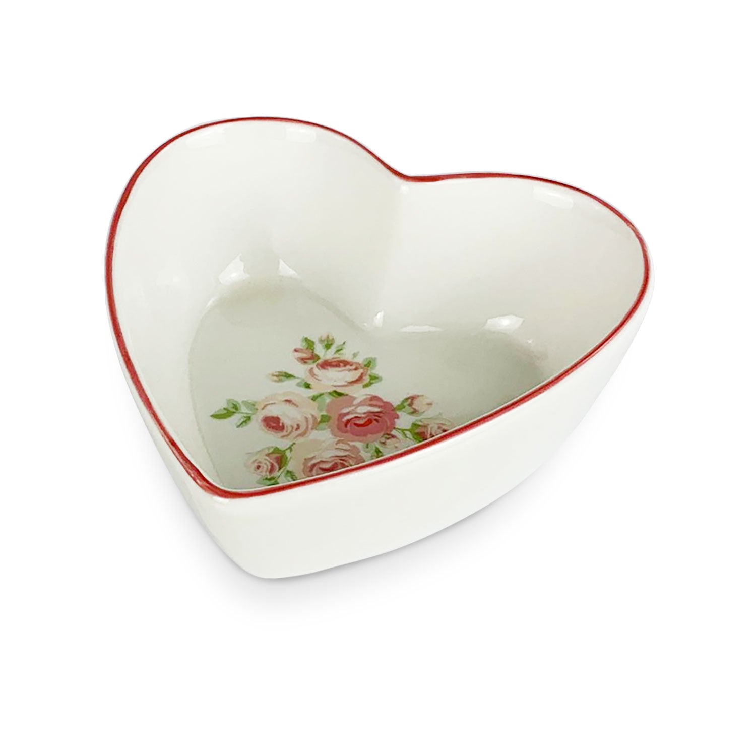 Ciotola Nuvole di Stoffa a forma di Cuore Annette piatti motivo fiori 5295