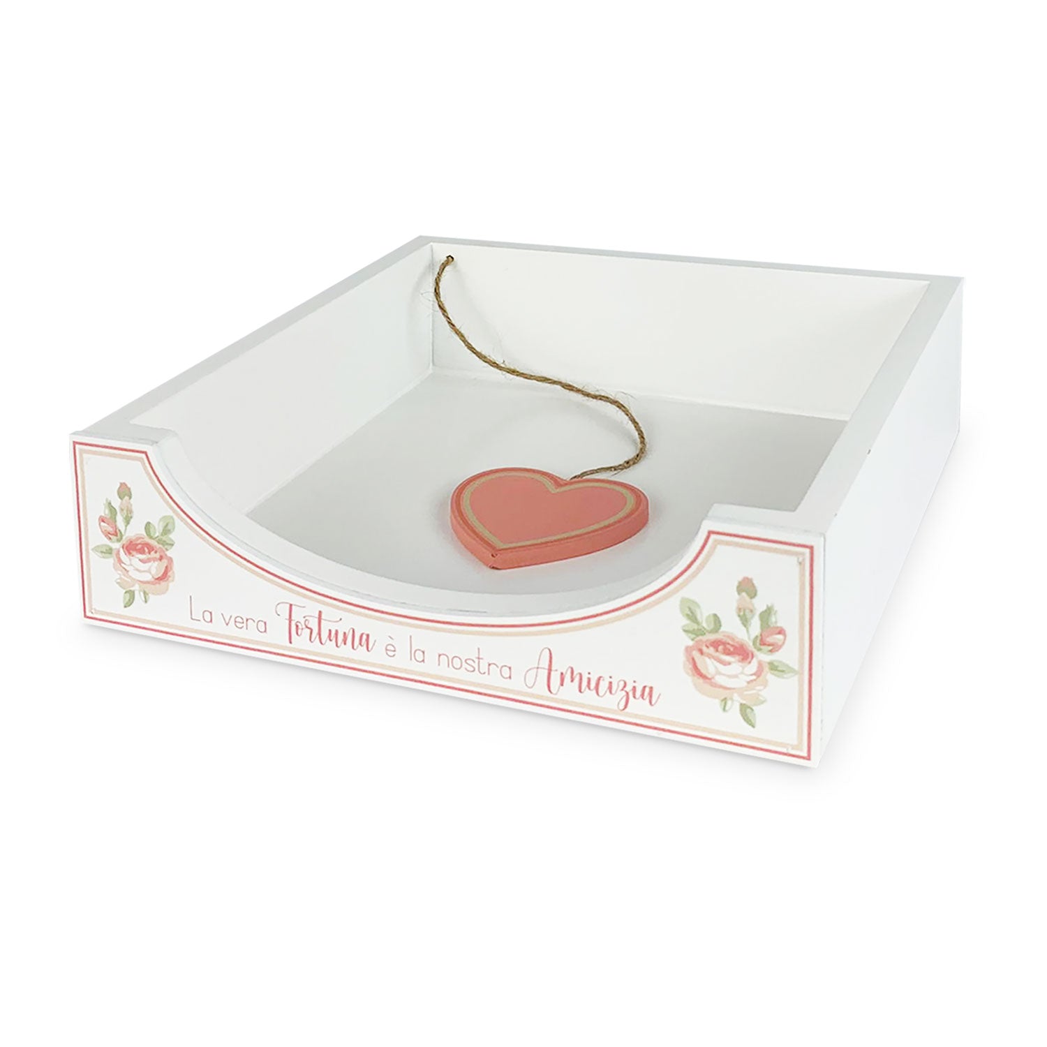 Portatovaglioli in legno Nuvole di Stoffa Shabby chic Annette stile Vintage 5303