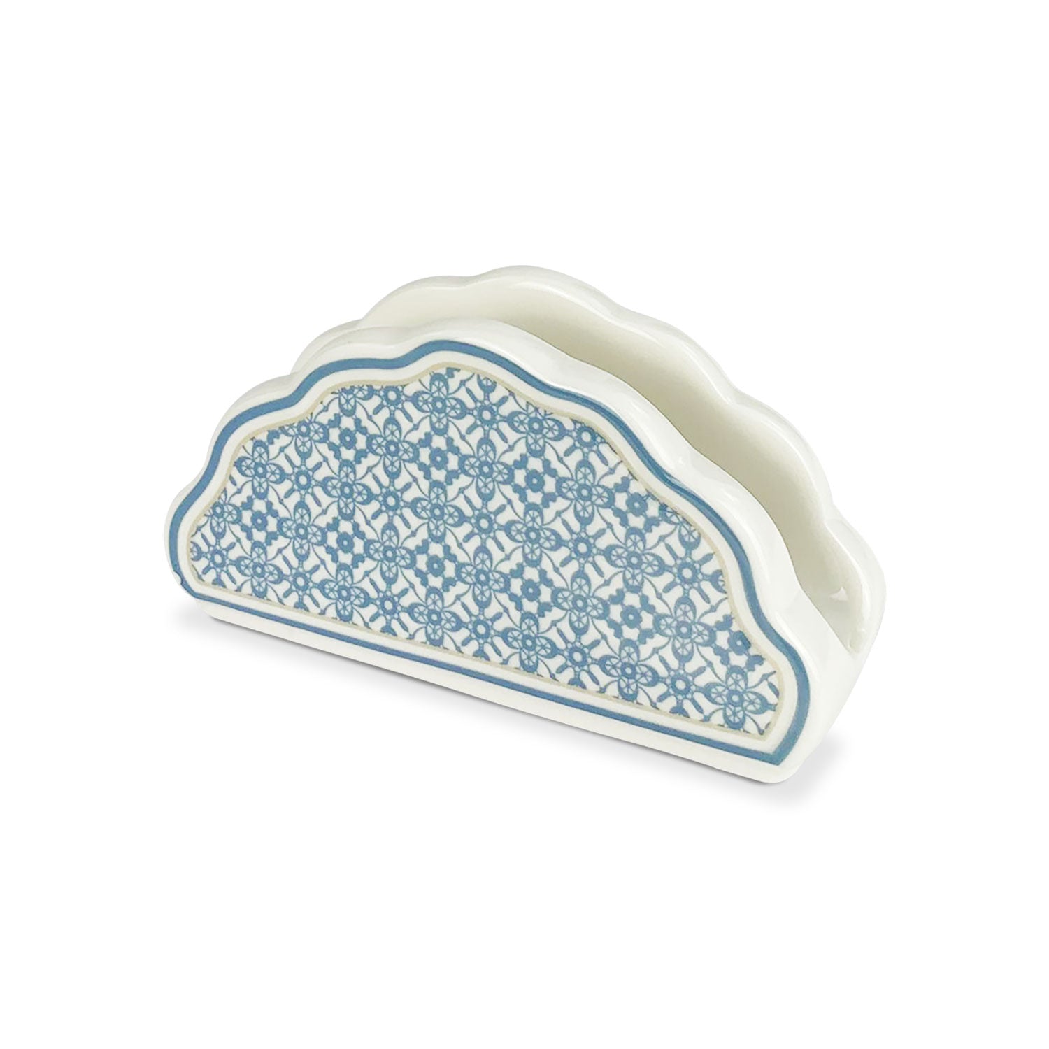 Portatovaglioli in porcellana Nuvole di Stoffa Shabby chic Camilla fiori 5307