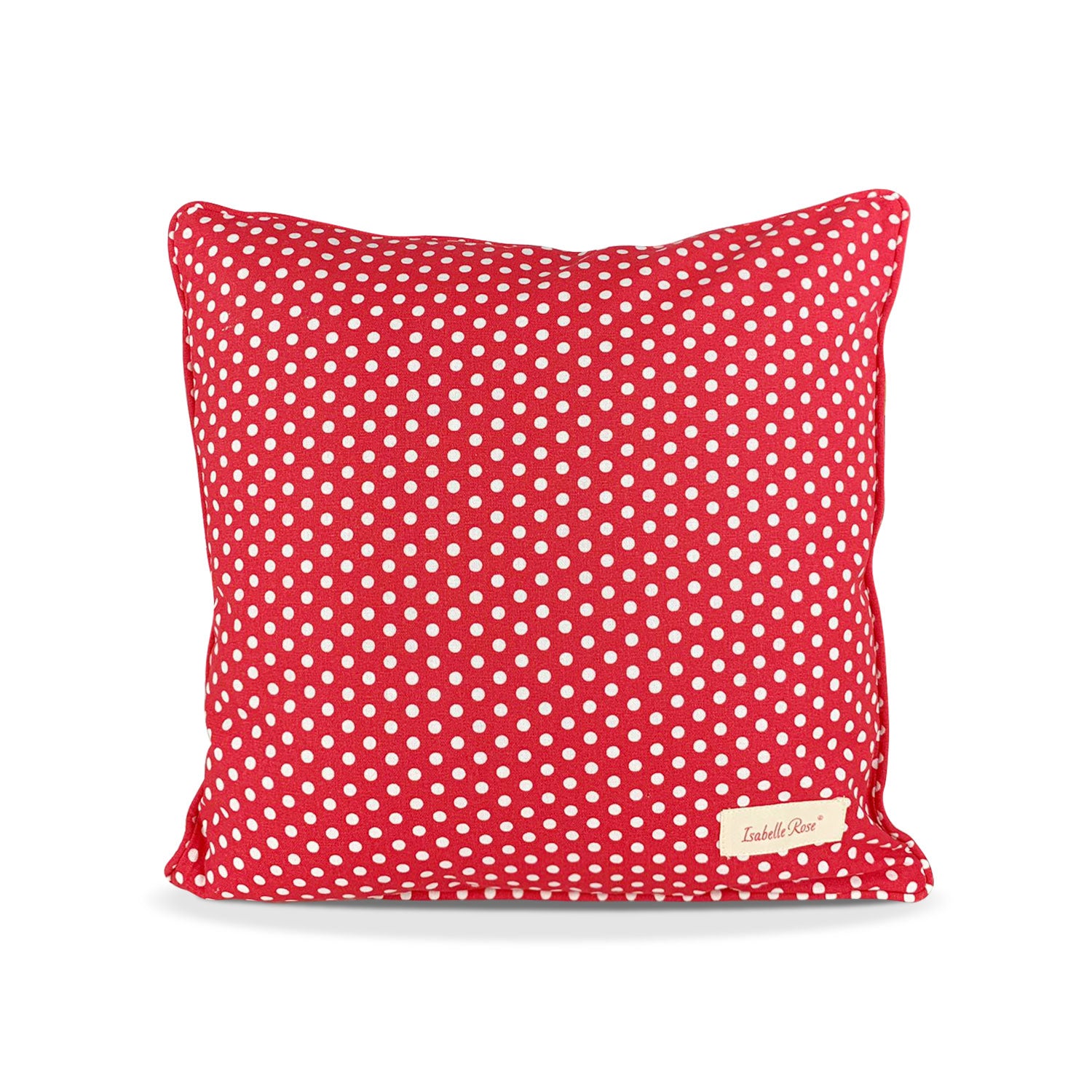 Cuscino arredo Isabelle Rose Shabby Chic a pois 40x40 cotone Vintage 5410