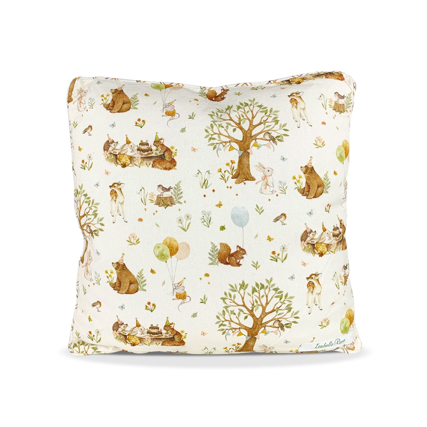 Cuscino arredo Isabelle Rose Shabby Chic Forest party 40x40 cotone Vintage 5411