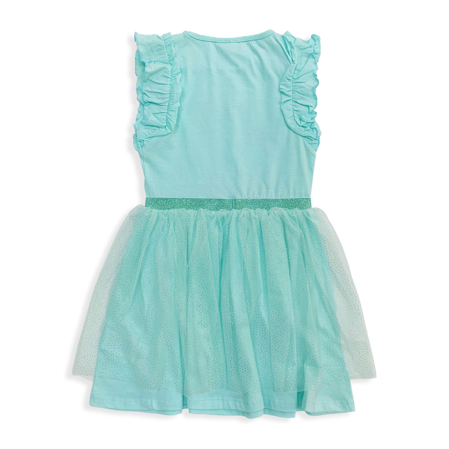 Abito bambina Disney Frozen vestitino stampato con gonna tulle brillantini 5439