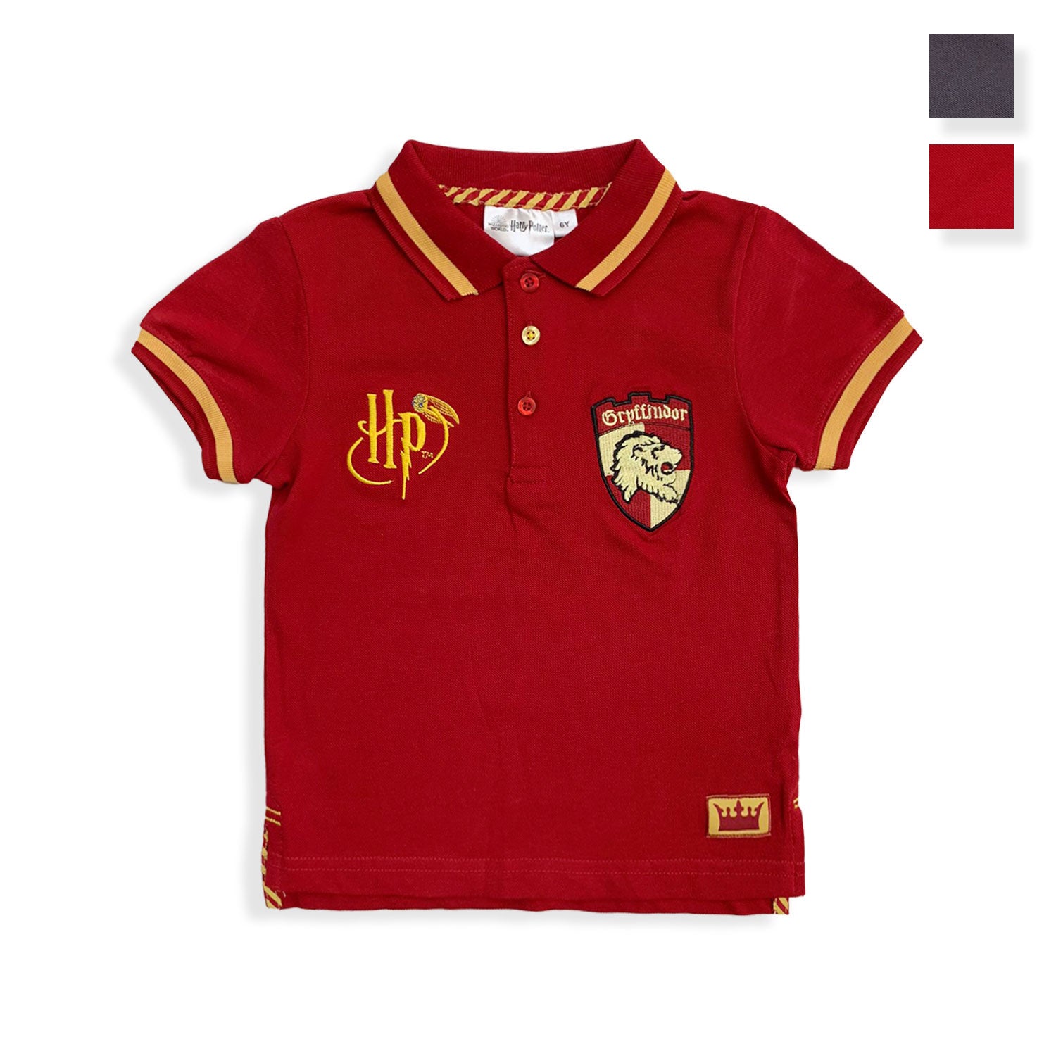Polo Harry Potter maglietta maniche corte in cotone maglia ricamata bambino 5449