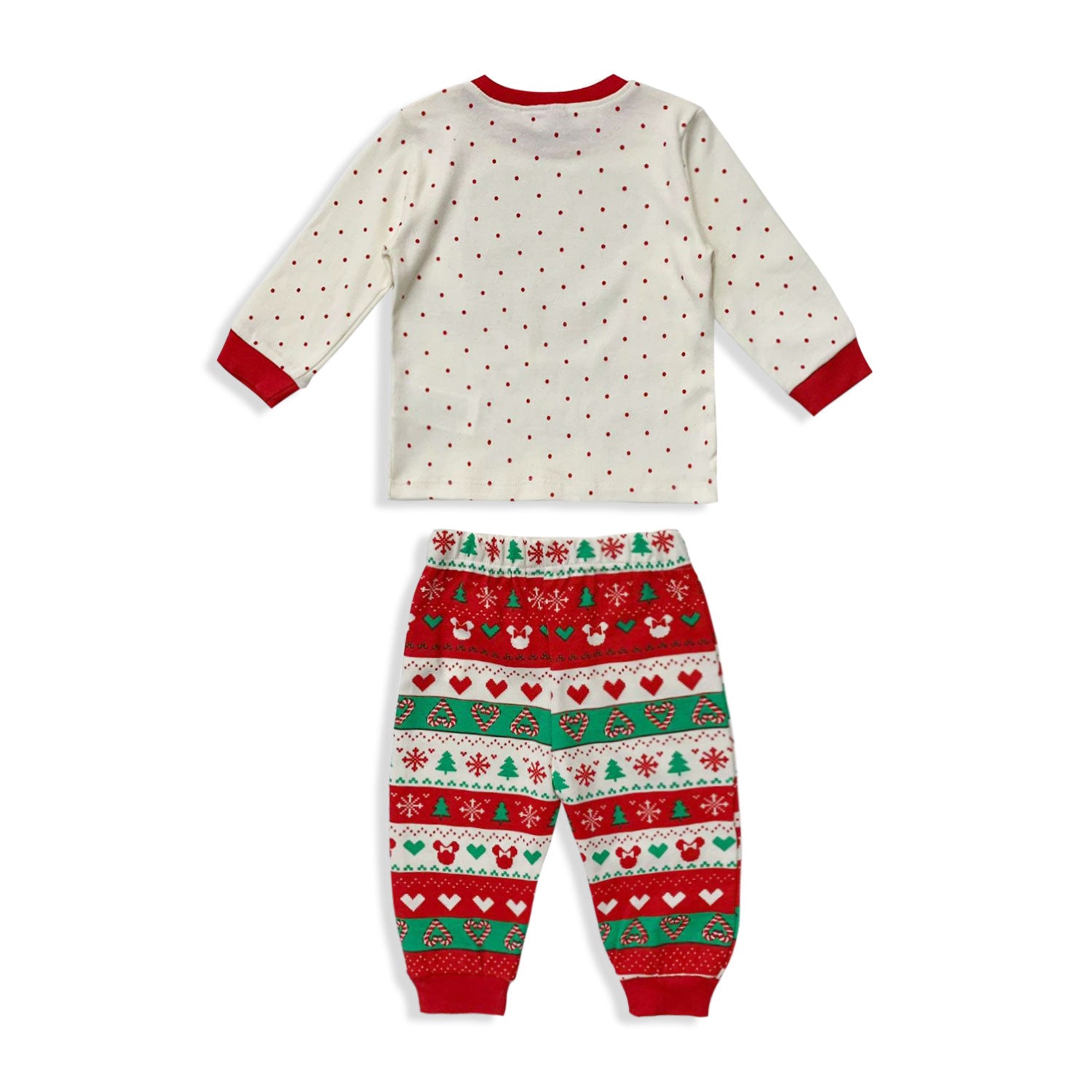 Pigiama natalizio Disney Minnie Mouse lungo neonato bimba in cotone Natale 5529