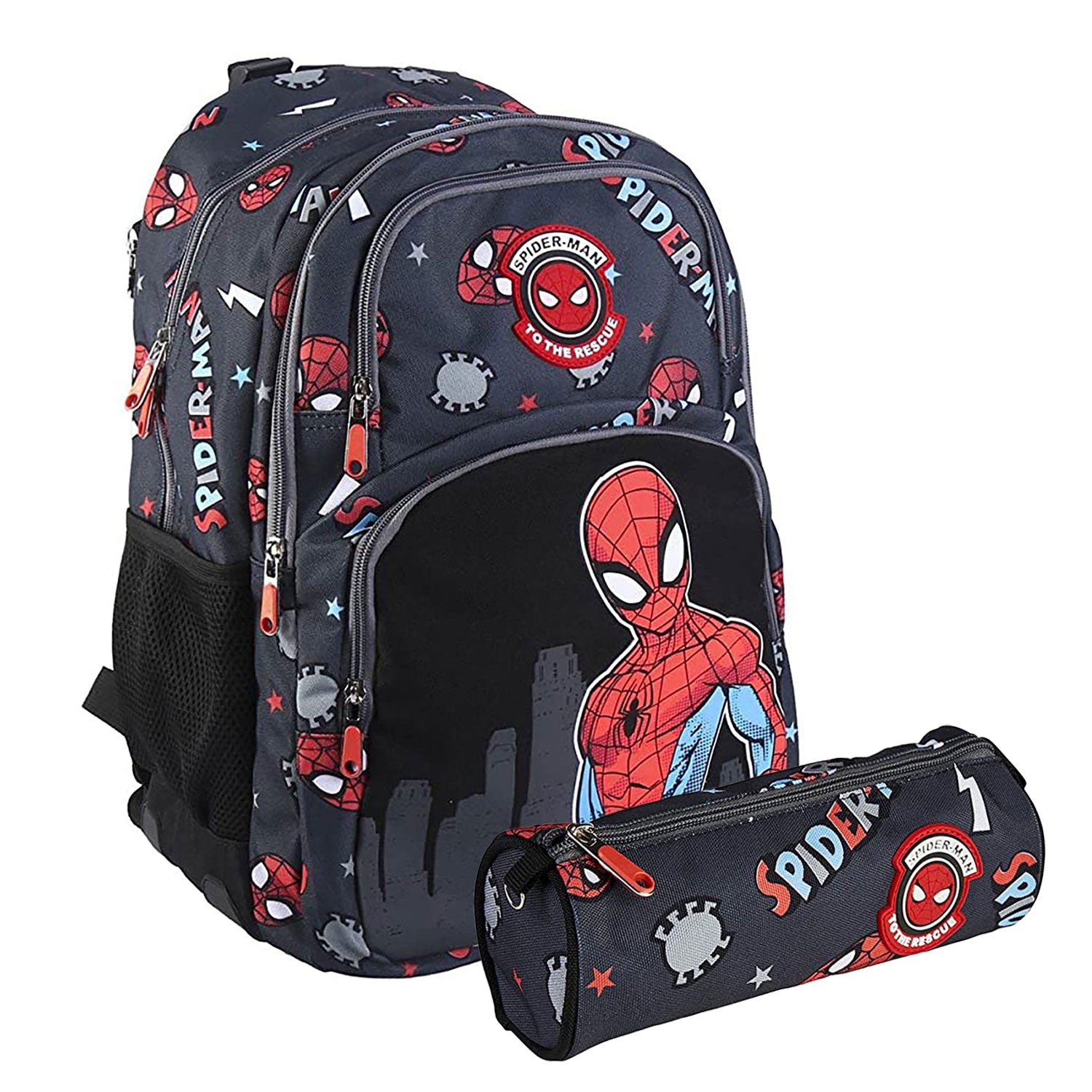 Zaino e astuccio Marvel Spiderman zainetto con bretelle bambino scuola 5546