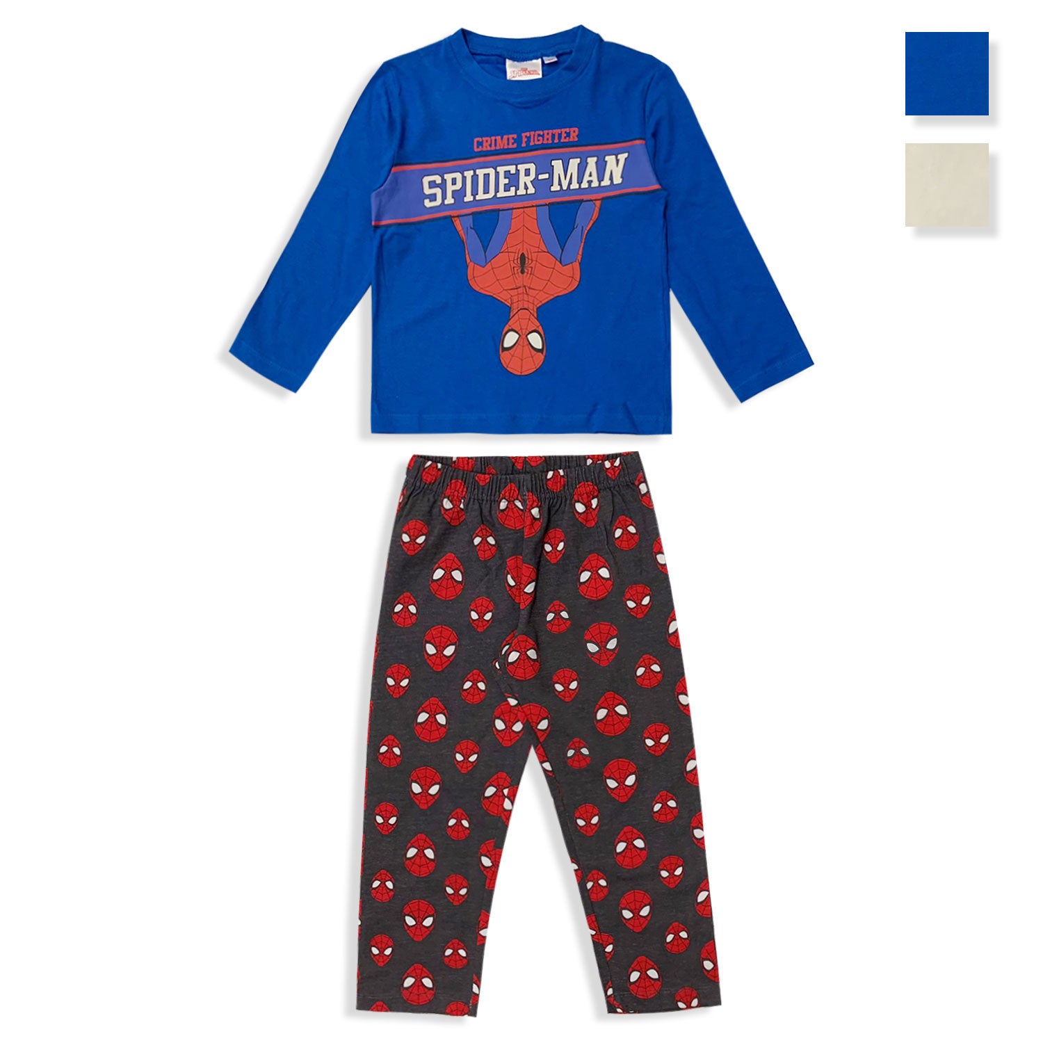 Pigiama Marvel Spiderman lungo ufficiale maniche lunghe in cotone bambino 5570