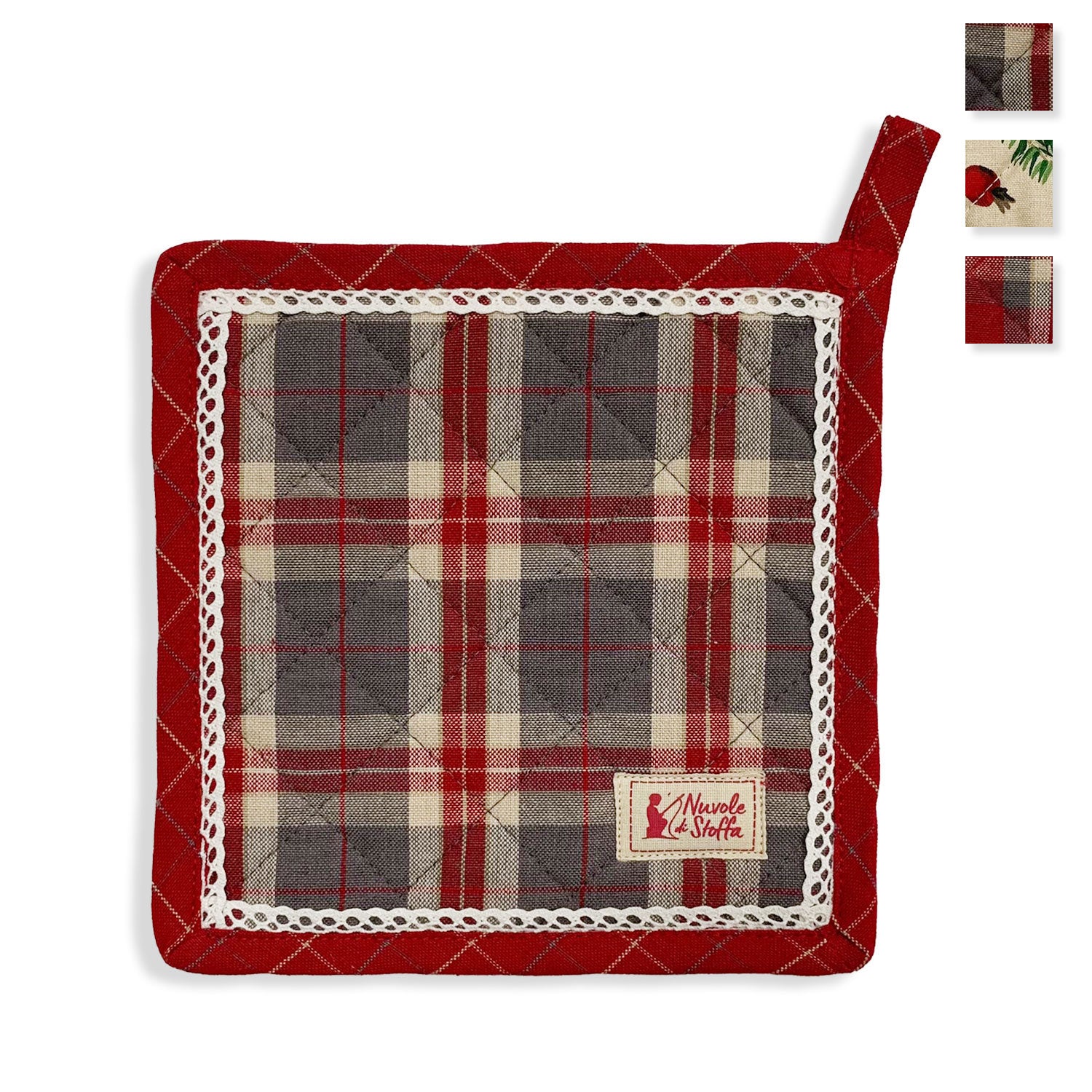 Presina da forno natalizia Nuvole di Stoffa in cotone decoro Natale Bonnie 5723