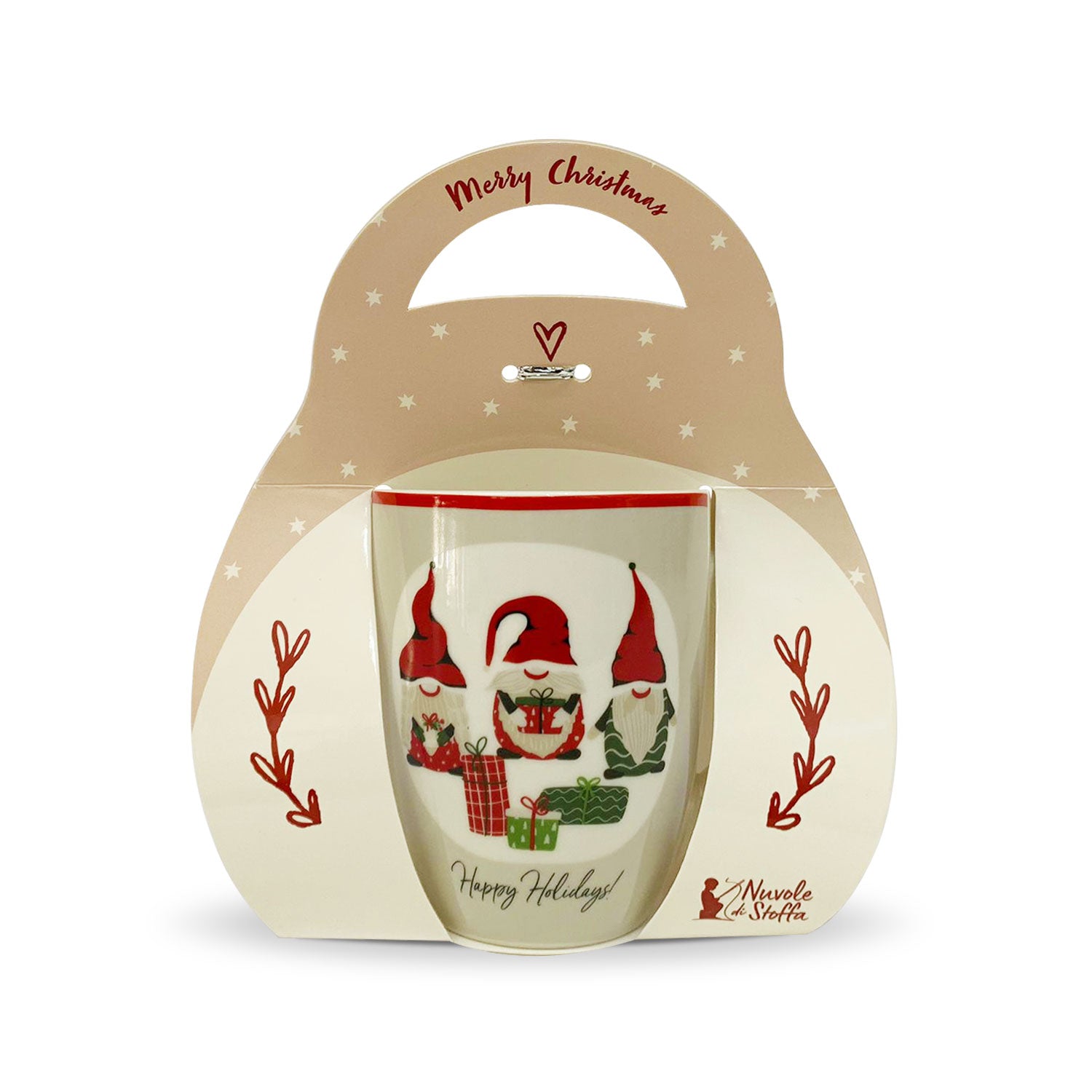 Tazza natalizia Nuvole di Stoffa Mug Decoro Idea regalo Natale 350ml 5740