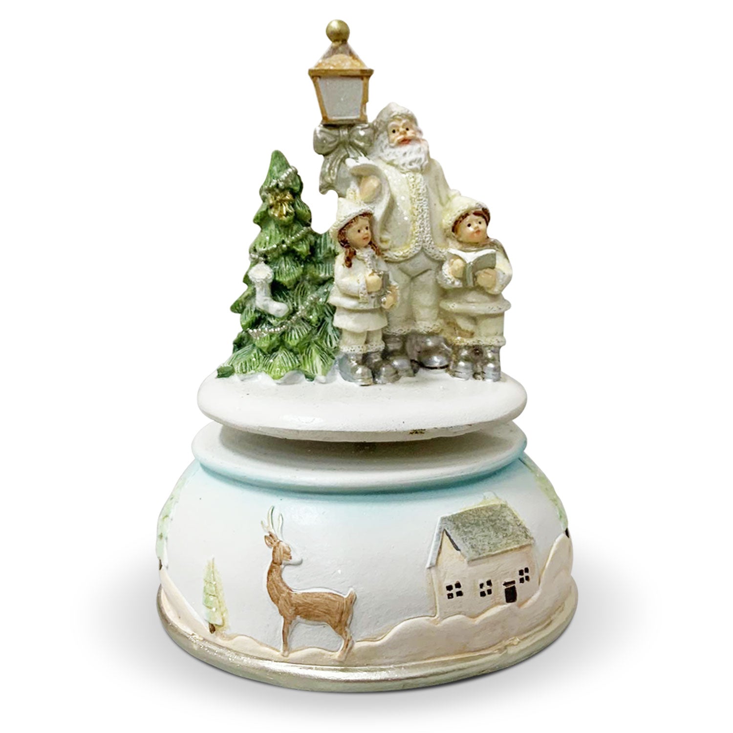 Decorazione natalizia carillon Babbo Natale Nuvole di Stoffa Idea Regalo 5767